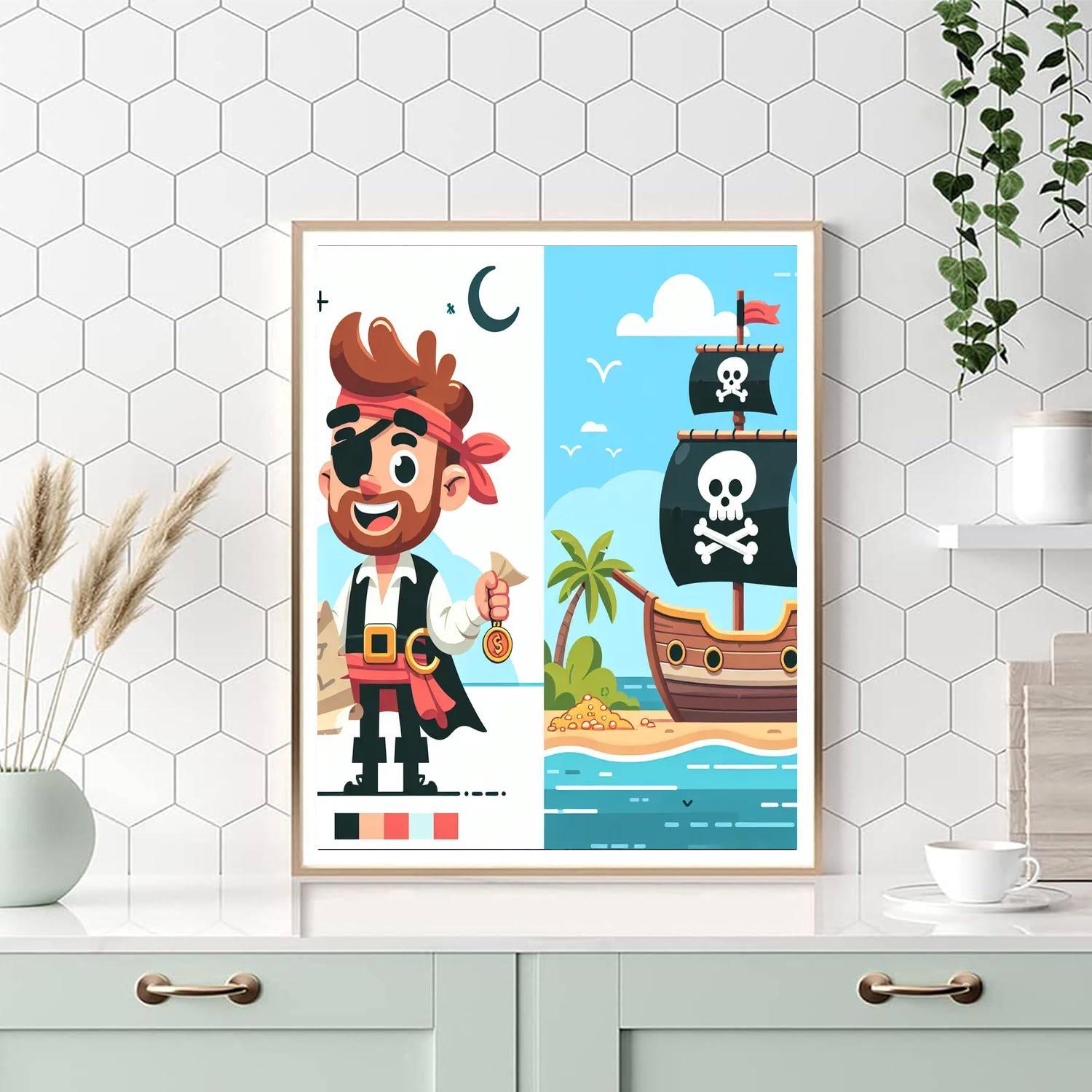 Adventure On Pirate Island Paint By Color