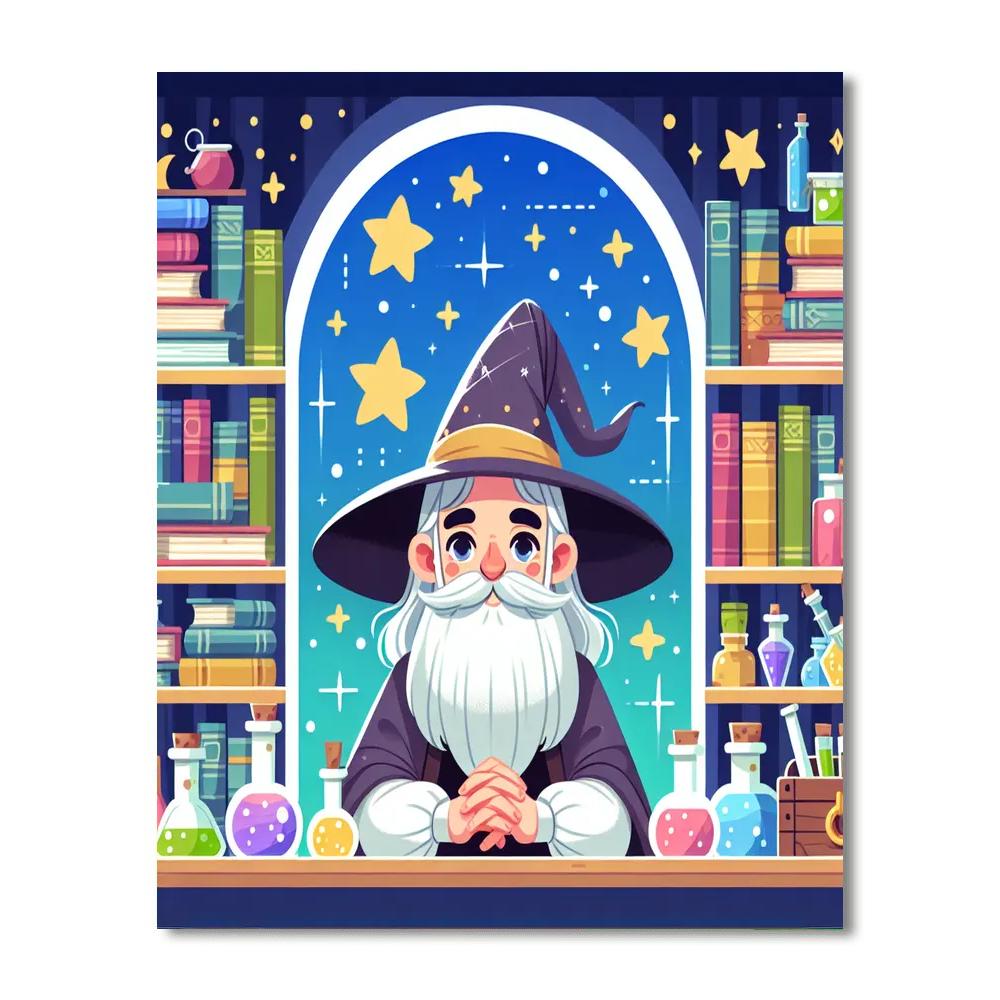 Clever Wizard's Workshop Painting Number Kit
