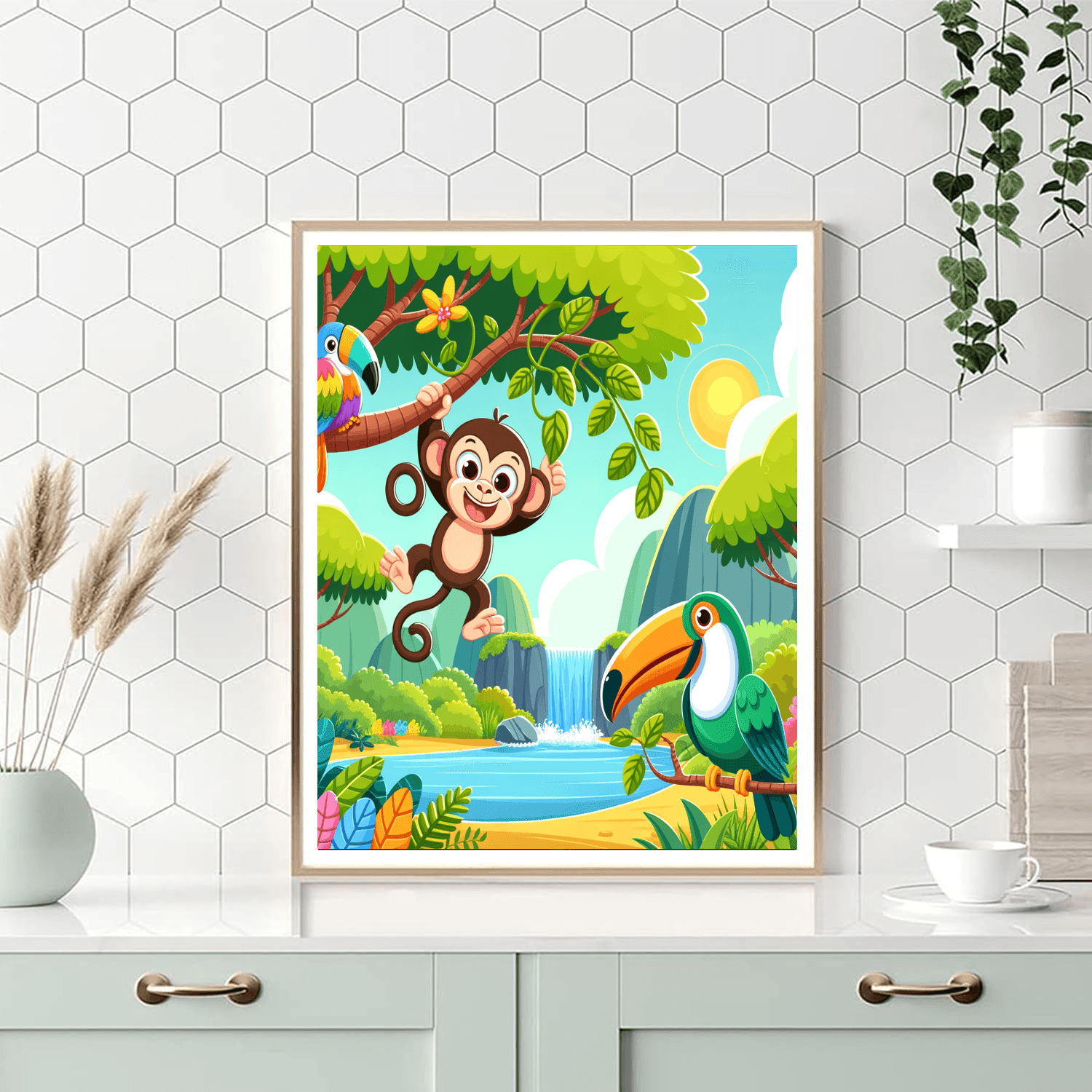 Jolly Jungle Friends Paint By Color