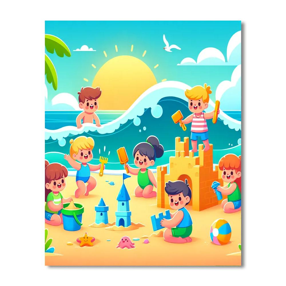 Sunny Island Escape DIY Paint By Numbers