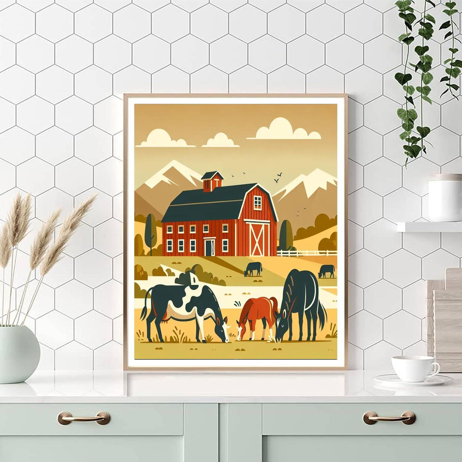 Rustic Ranch Numbered Painting Kits
