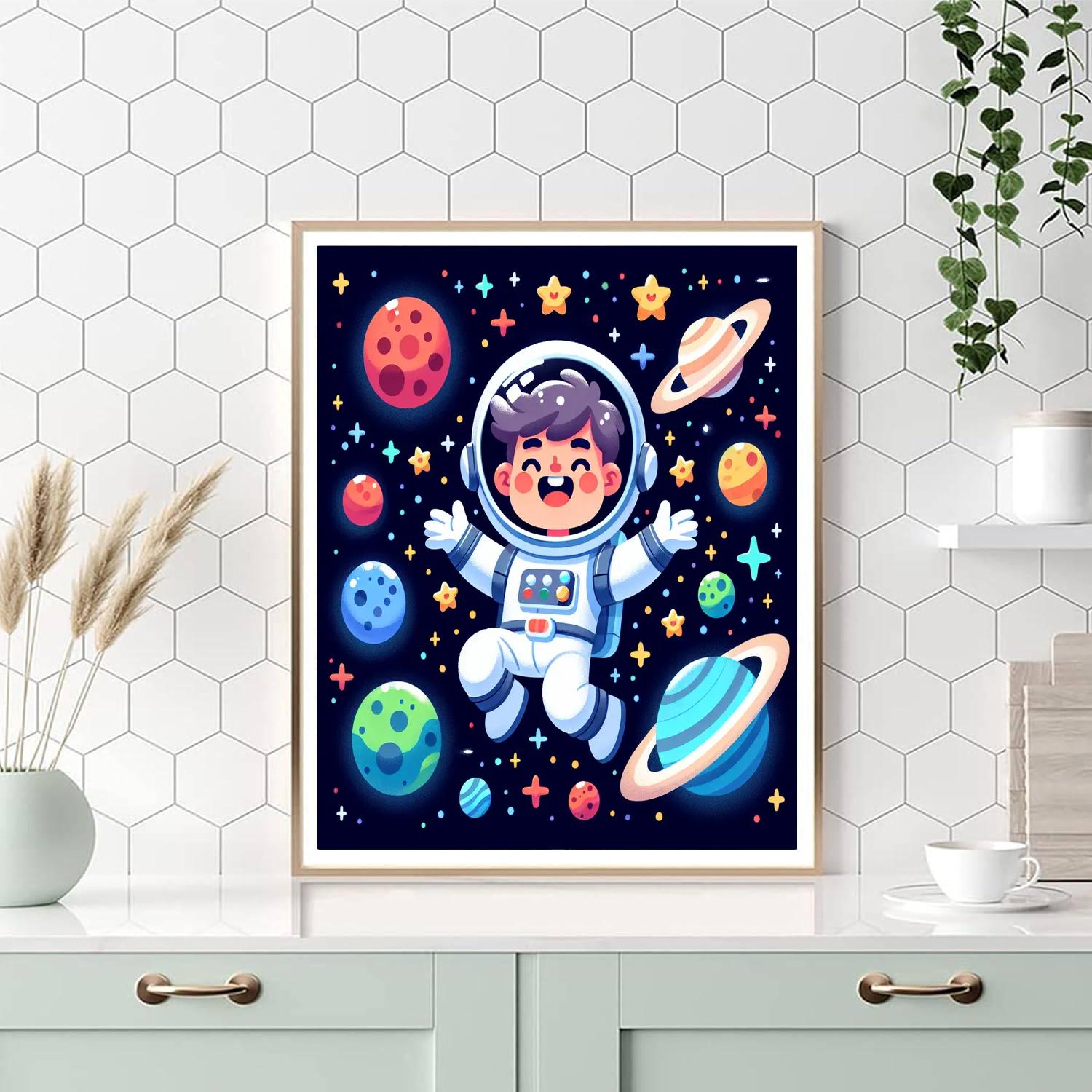 Joyful Space Explorer Numbered Painting Kits