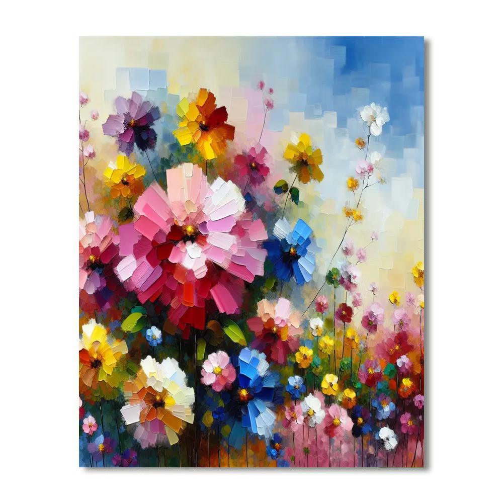 Dancing With Flowers Paint By Number