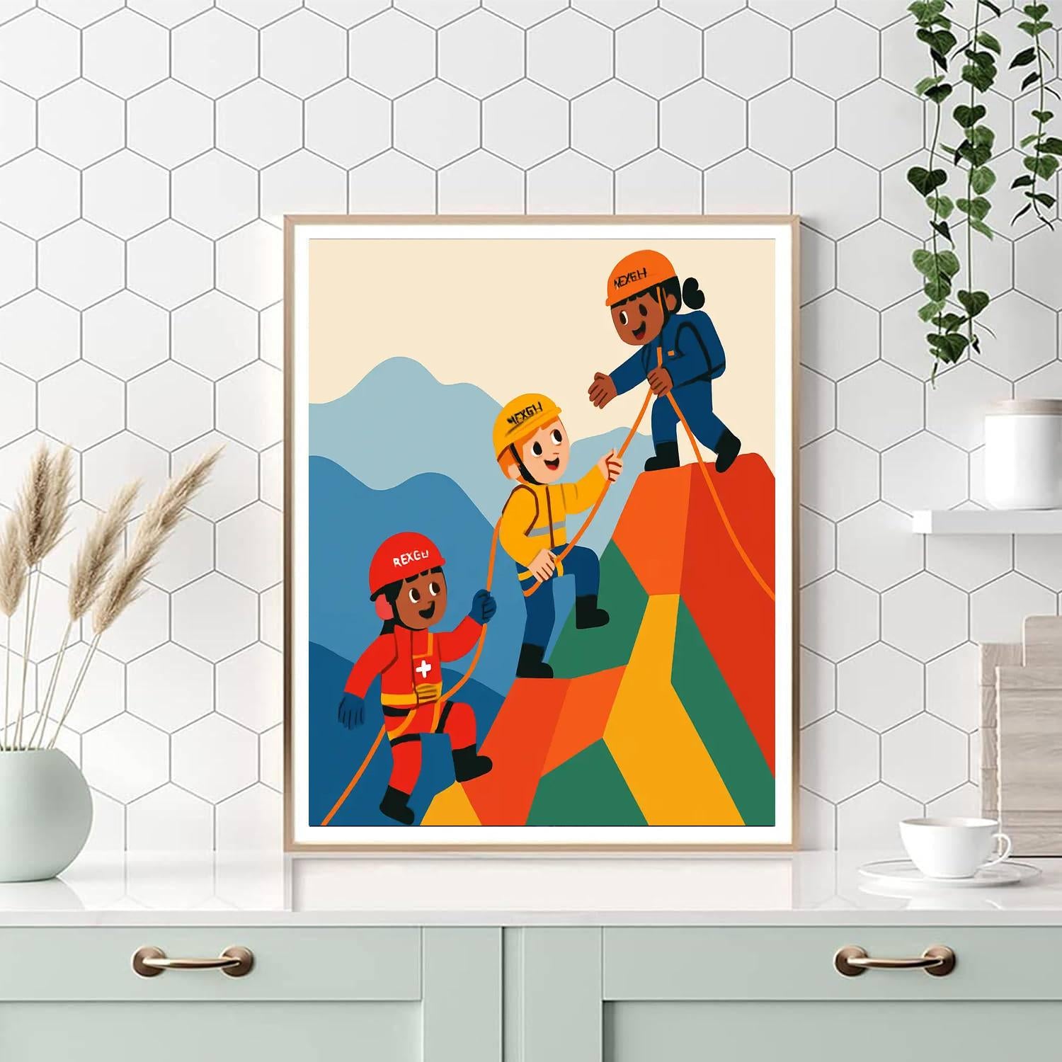 Daring Mountain Rescue Painting By Numbers Kit