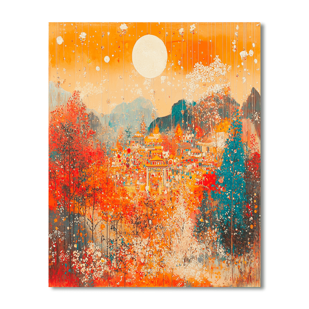 Impressionist Artists Inspired Harvest Moon Festival  Paint By Number