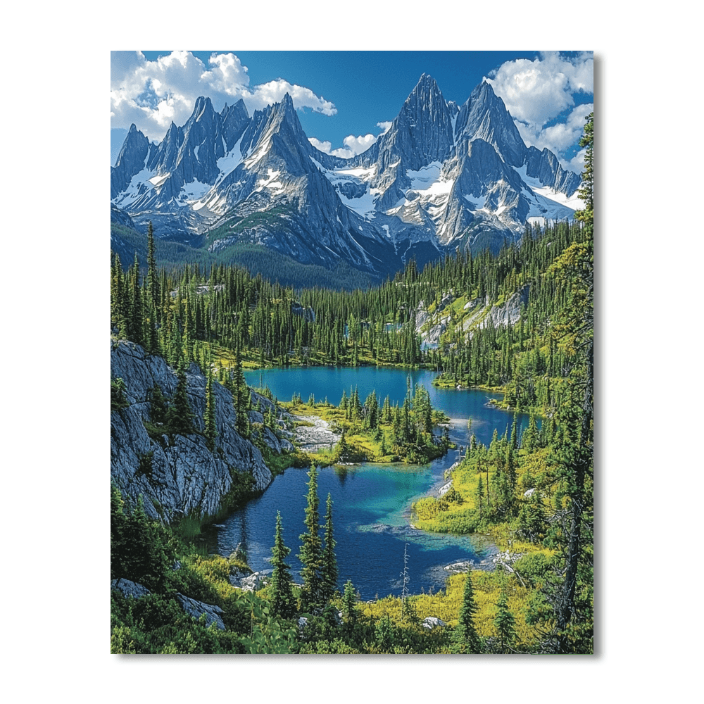 Jasper National Park - Alberta Painting Number Kit