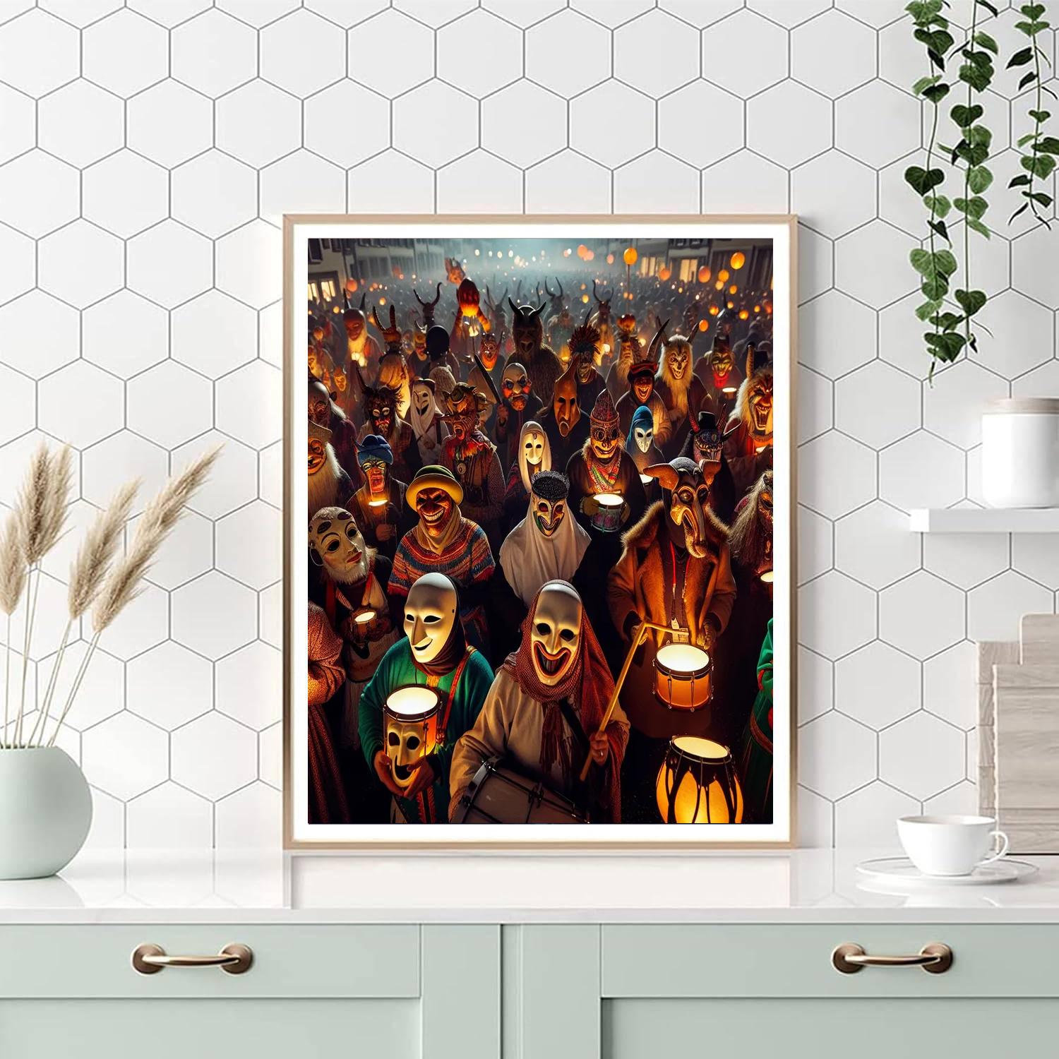 Carnival Of Basel - Basel Painting Number Kit