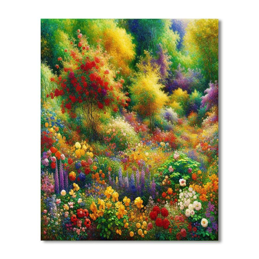 Radiant Garden Of Colors Paint By Numbers Kits