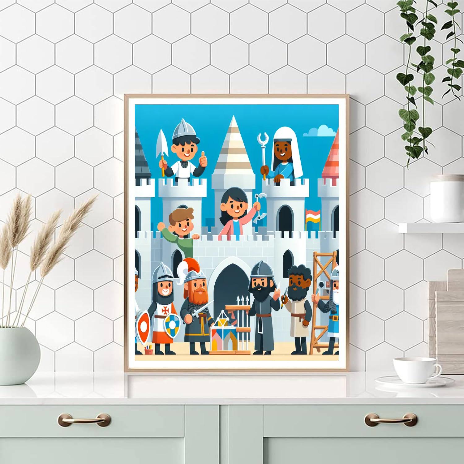 Castle Keep Number Painting