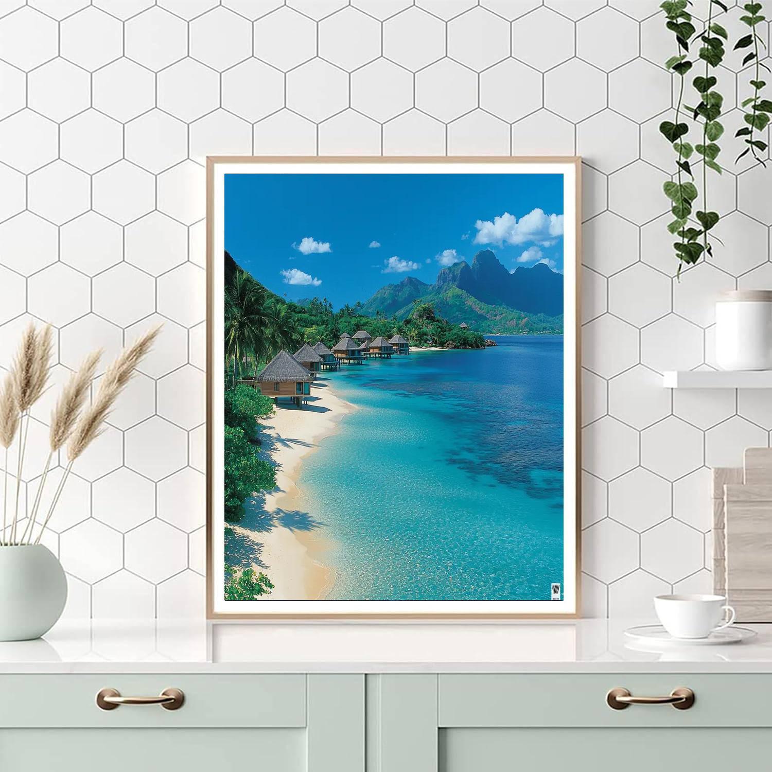 Lagoons Of Bora Bora - French Polynesia Numbered Painting Kits