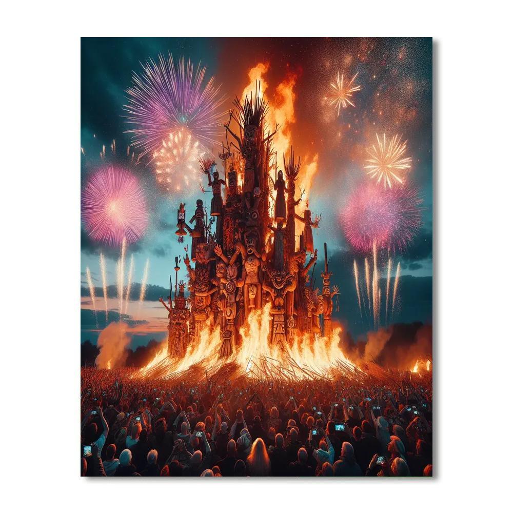 Hogueras De San Juan - Alicante DIY Paint By Numbers