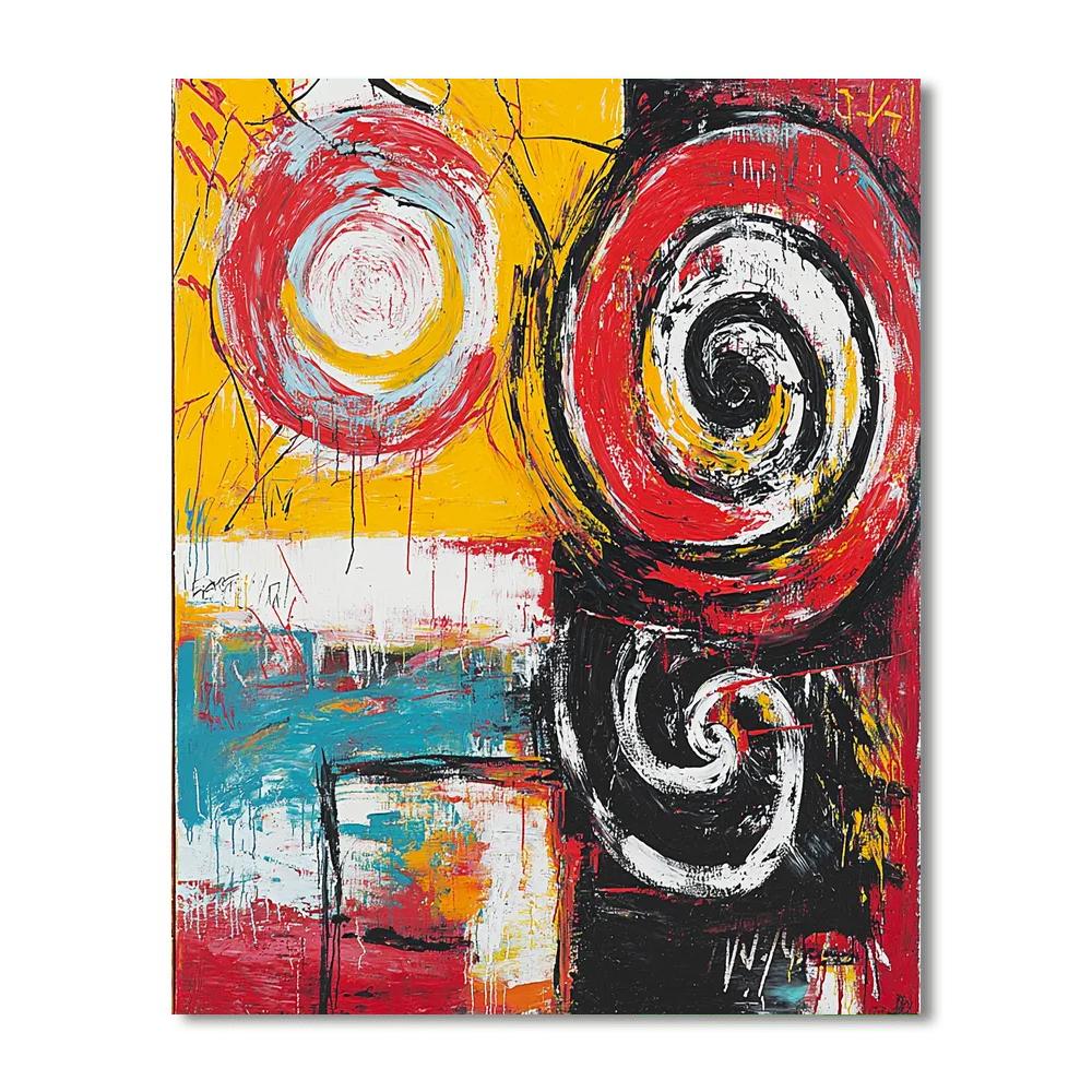 Jean-Michel Basquiat Inspired Rhythms Of Existence  Paint By Numbers Kits