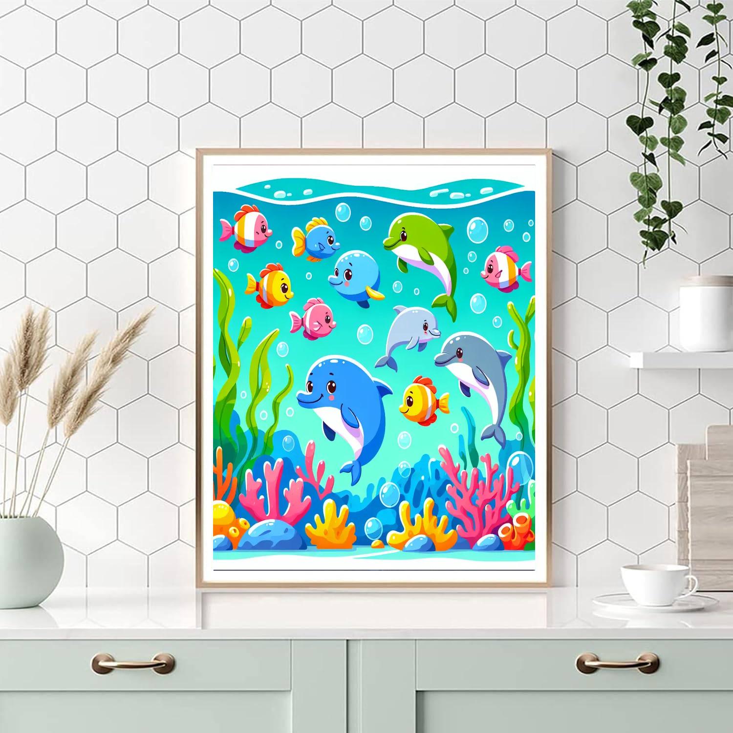 Exploring Undersea World Paint By Numbers Art