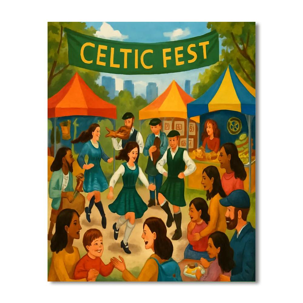 Celtic Fest - Canada Painting Number Kit