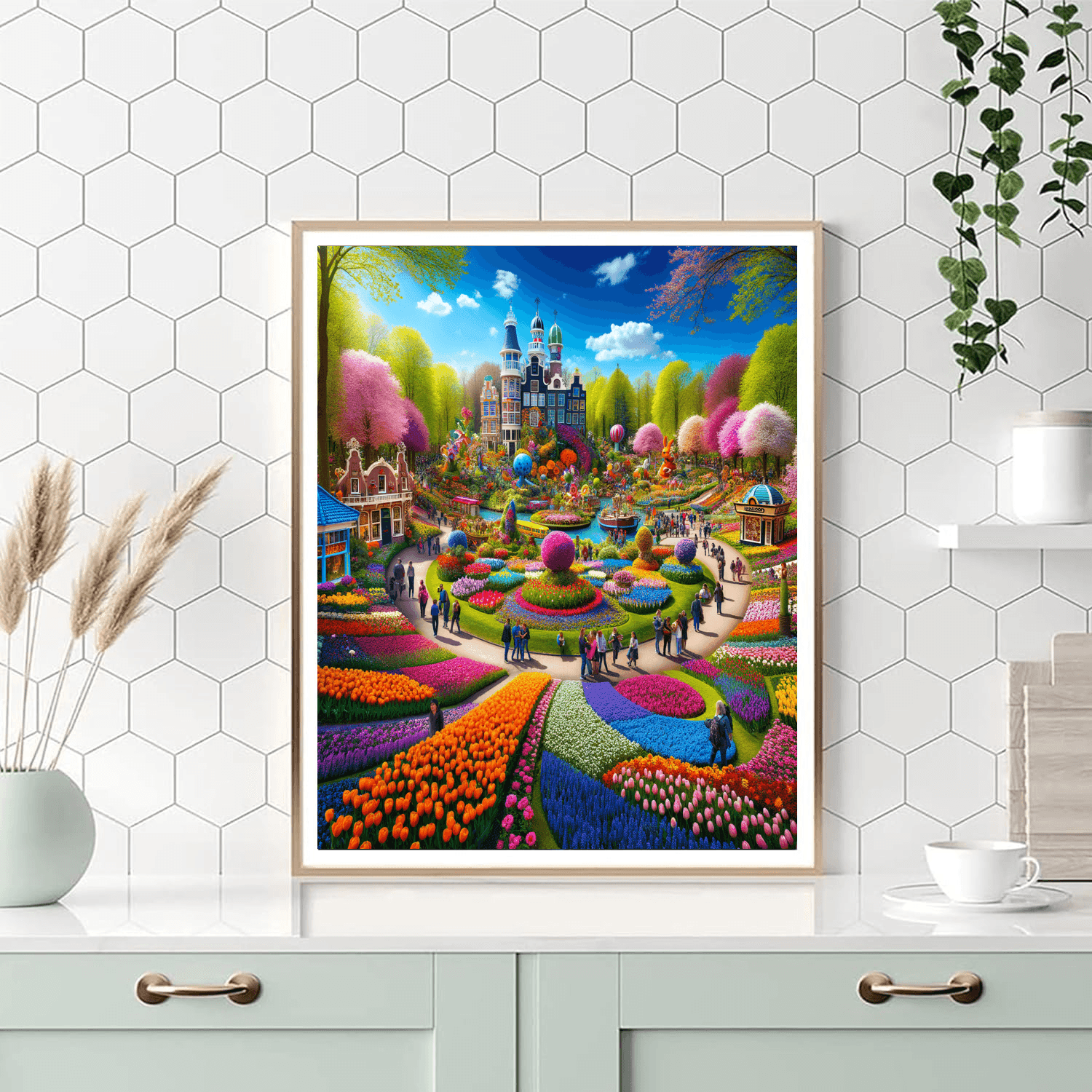 Keukenhof Flower Festival - Netherlands Painting Number Kit