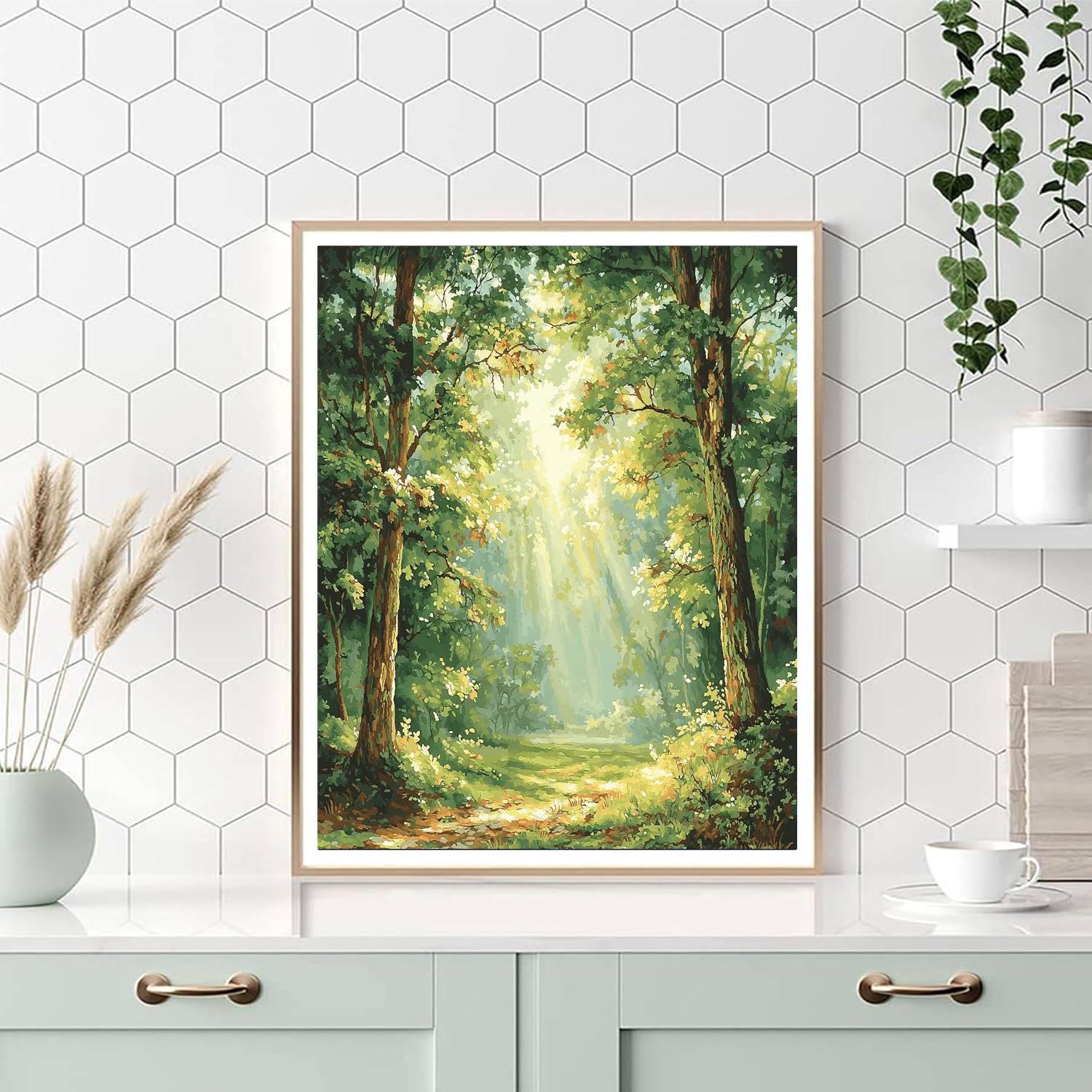 Leonardo Da Vinci Inspired In The Quiet Of The Forest  Paint By Number