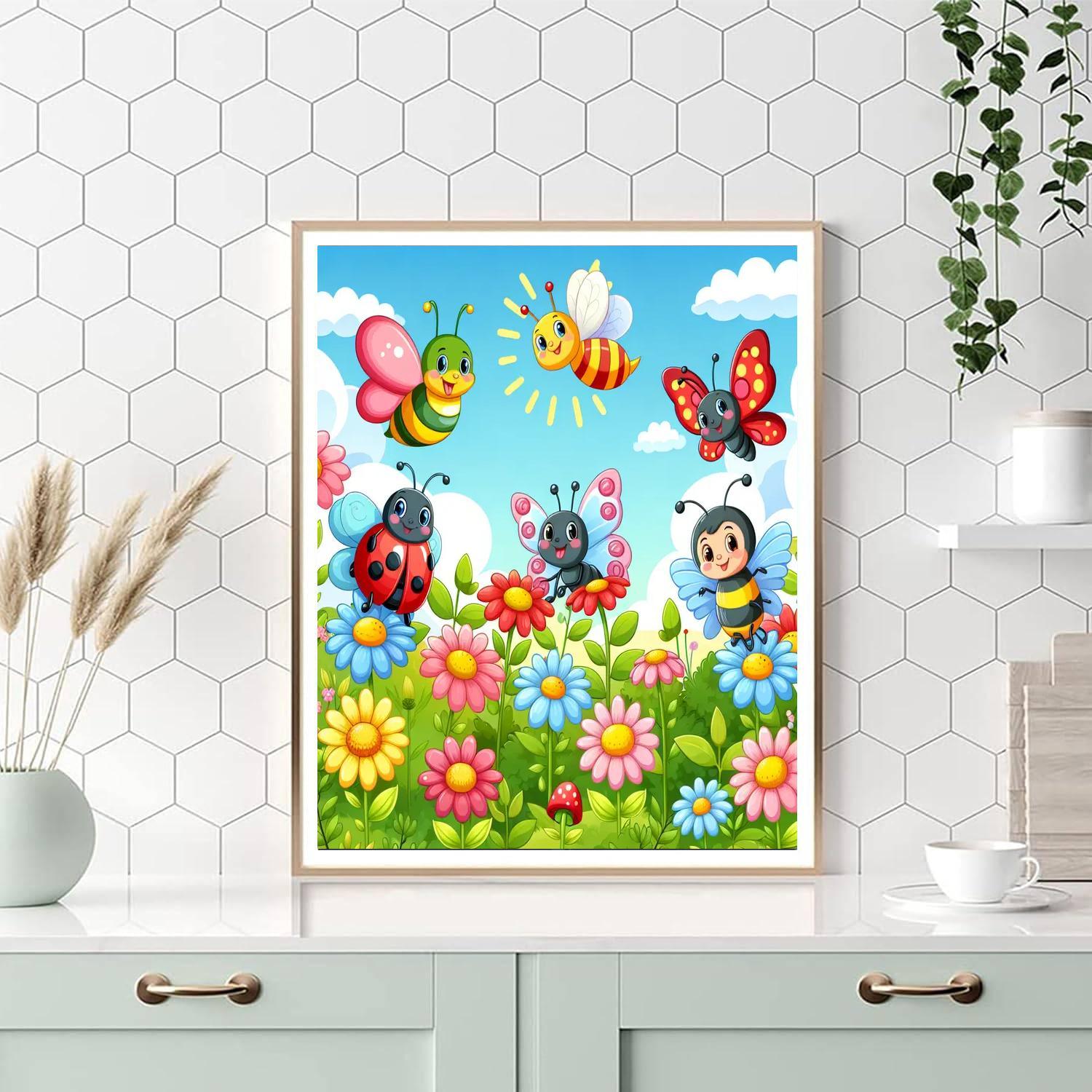 Charming Garden Bugs Paint By Number