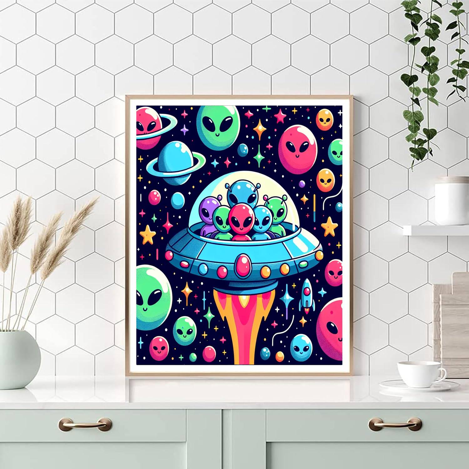 Cosmic Cuddle Adventure DIY Paint By Numbers