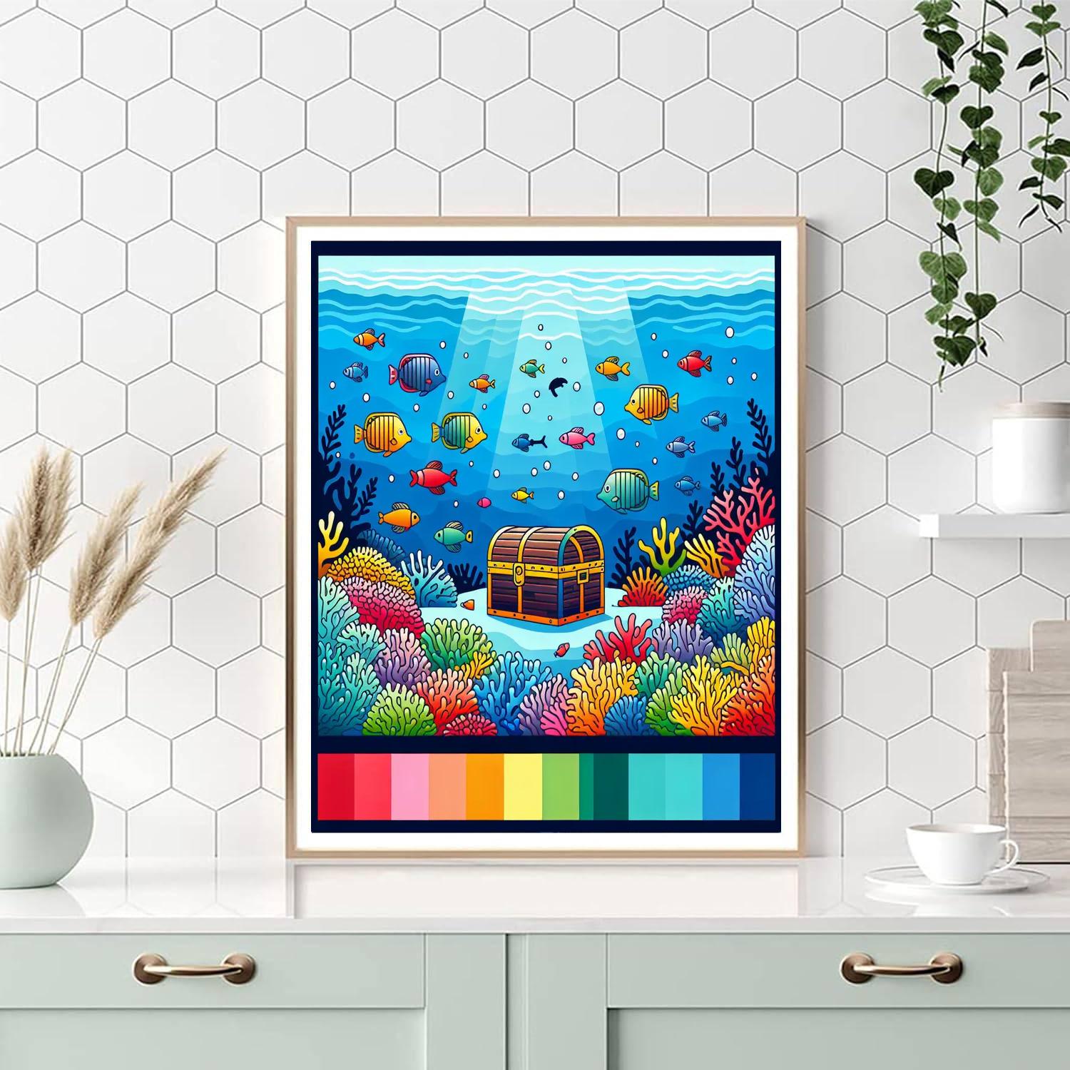 Magical Ocean Treasure DIY Paint By Numbers