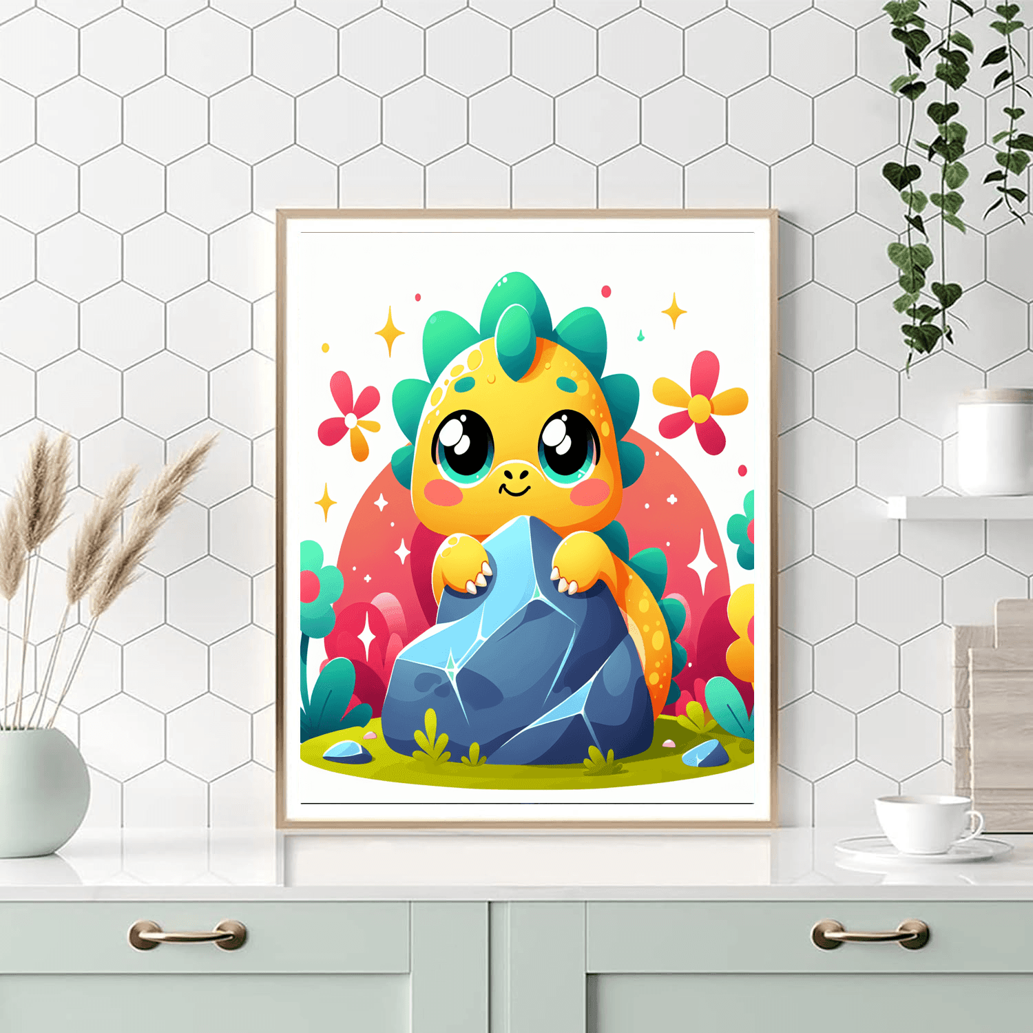 Curious Baby Dragon Paint By Numbers