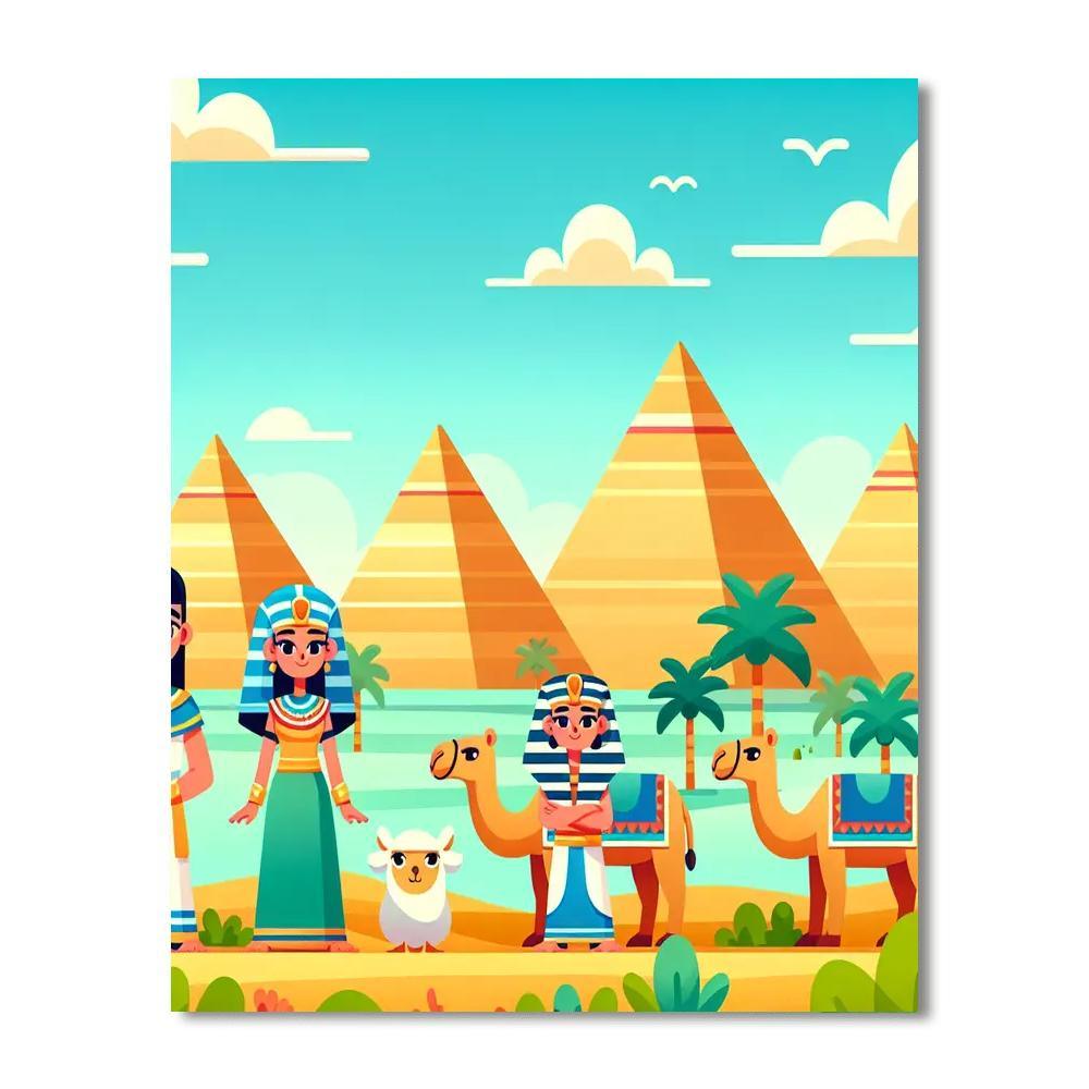 Adventure In Egypt Painting Number Kit