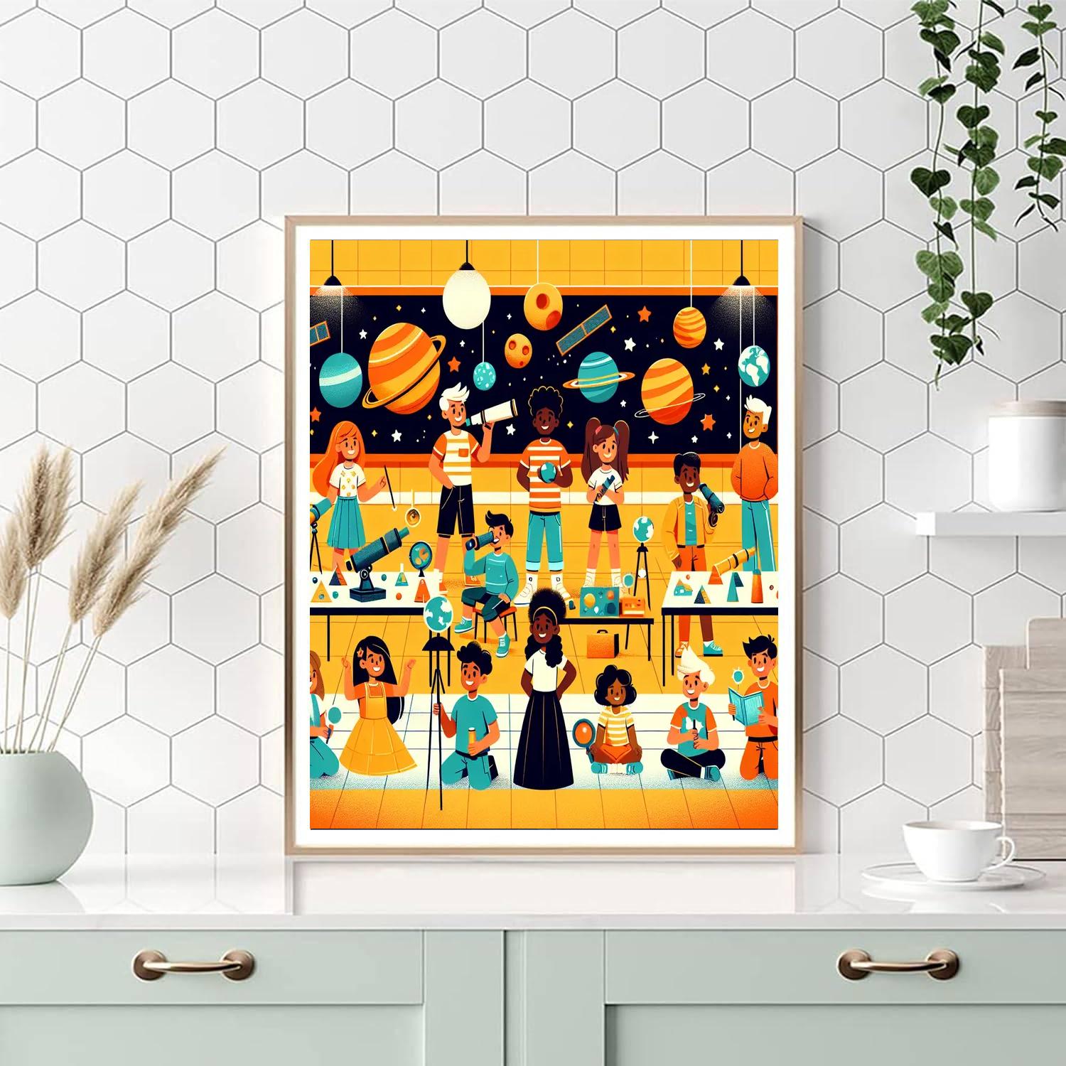 Solar System Science Camp Paint By Number