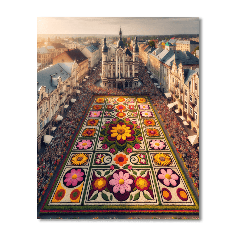 Brussels Flower Carpet - Belgium Paint By Color