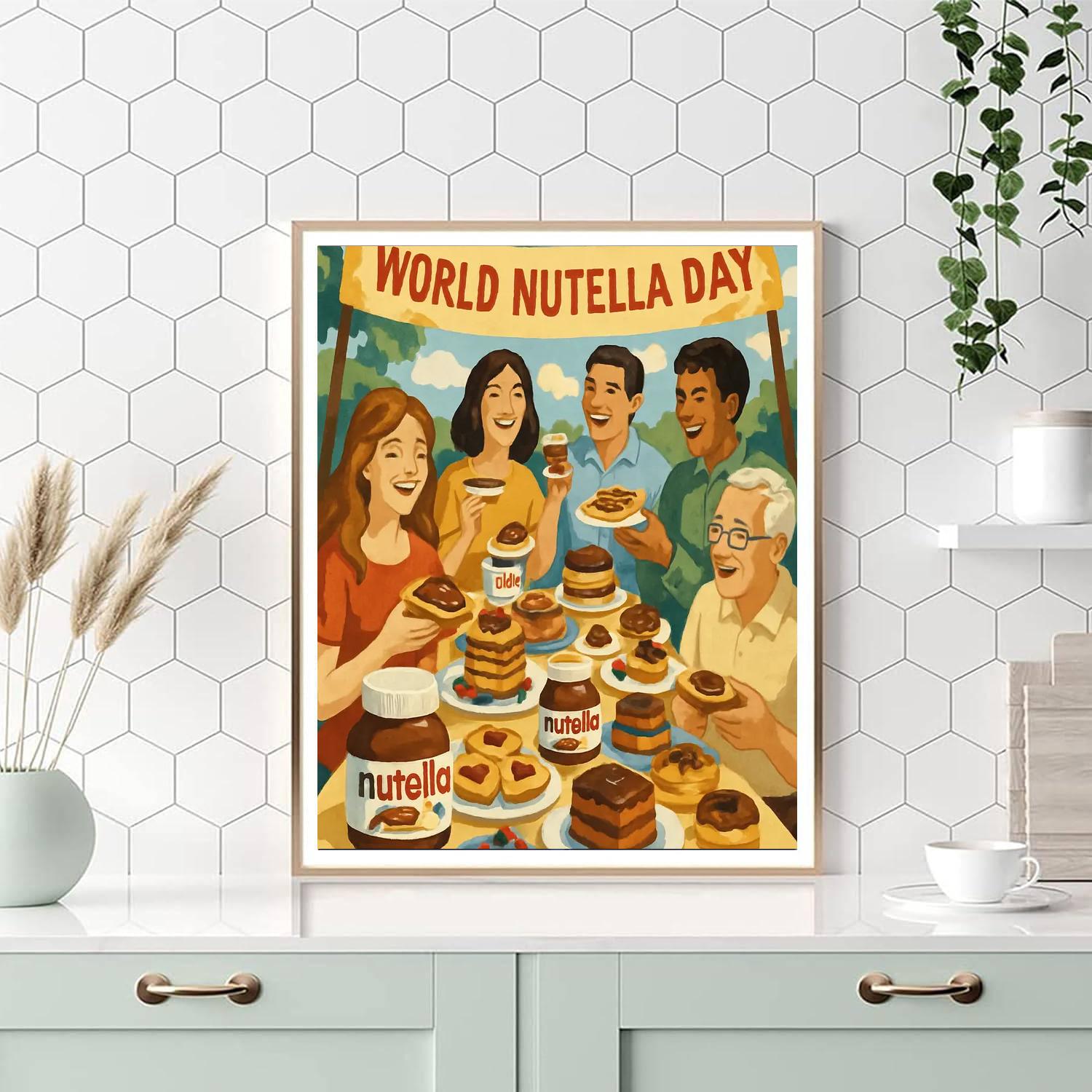 World Nutella Day DIY Paint By Numbers