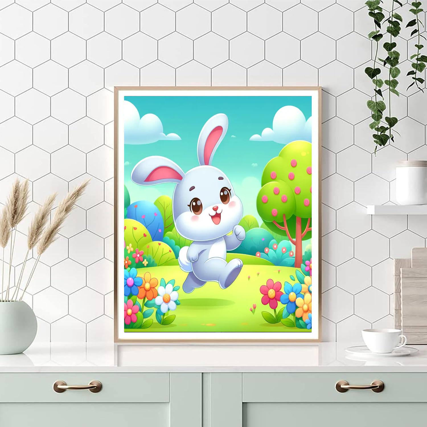 Bunny's Garden Escape Numbered Painting Kits