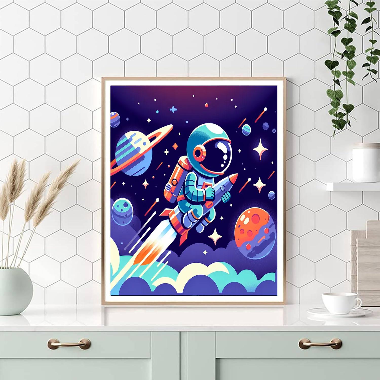 Space Ranger Blast-off Numbered Painting Kits