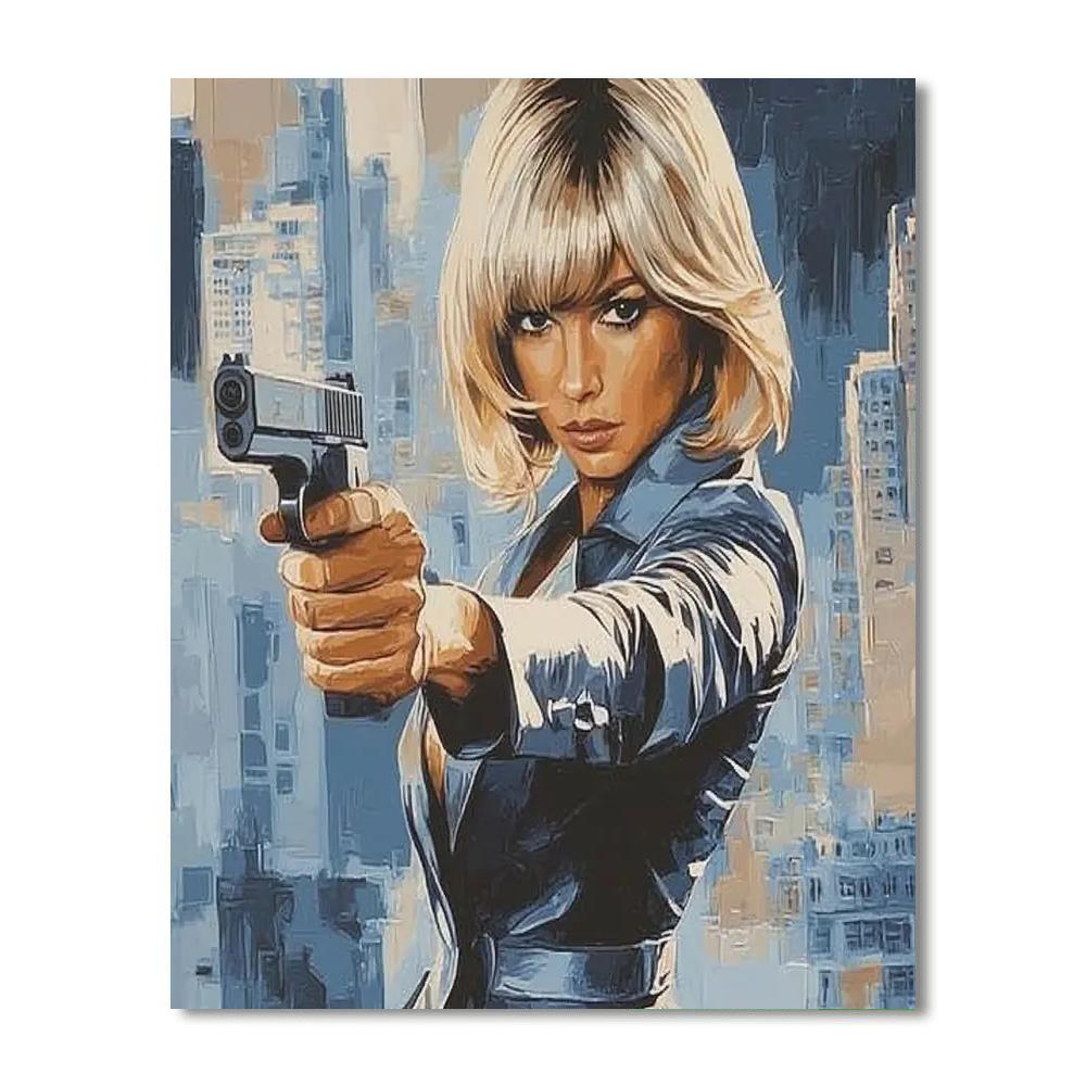 Charlize Theron: Aces High With Atomic Blonde Flair Paint By Color