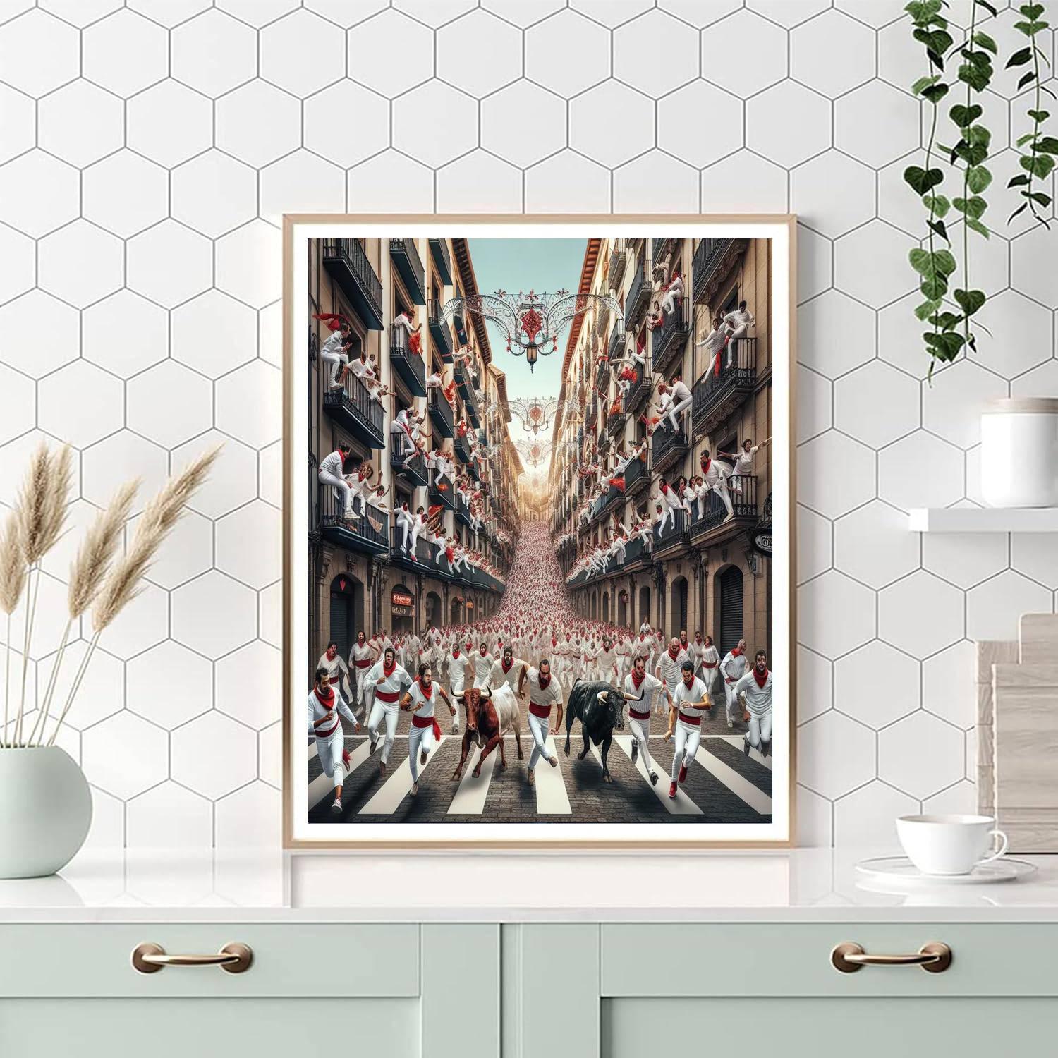 Sanfermines - Spain Painting By Numbers Kit