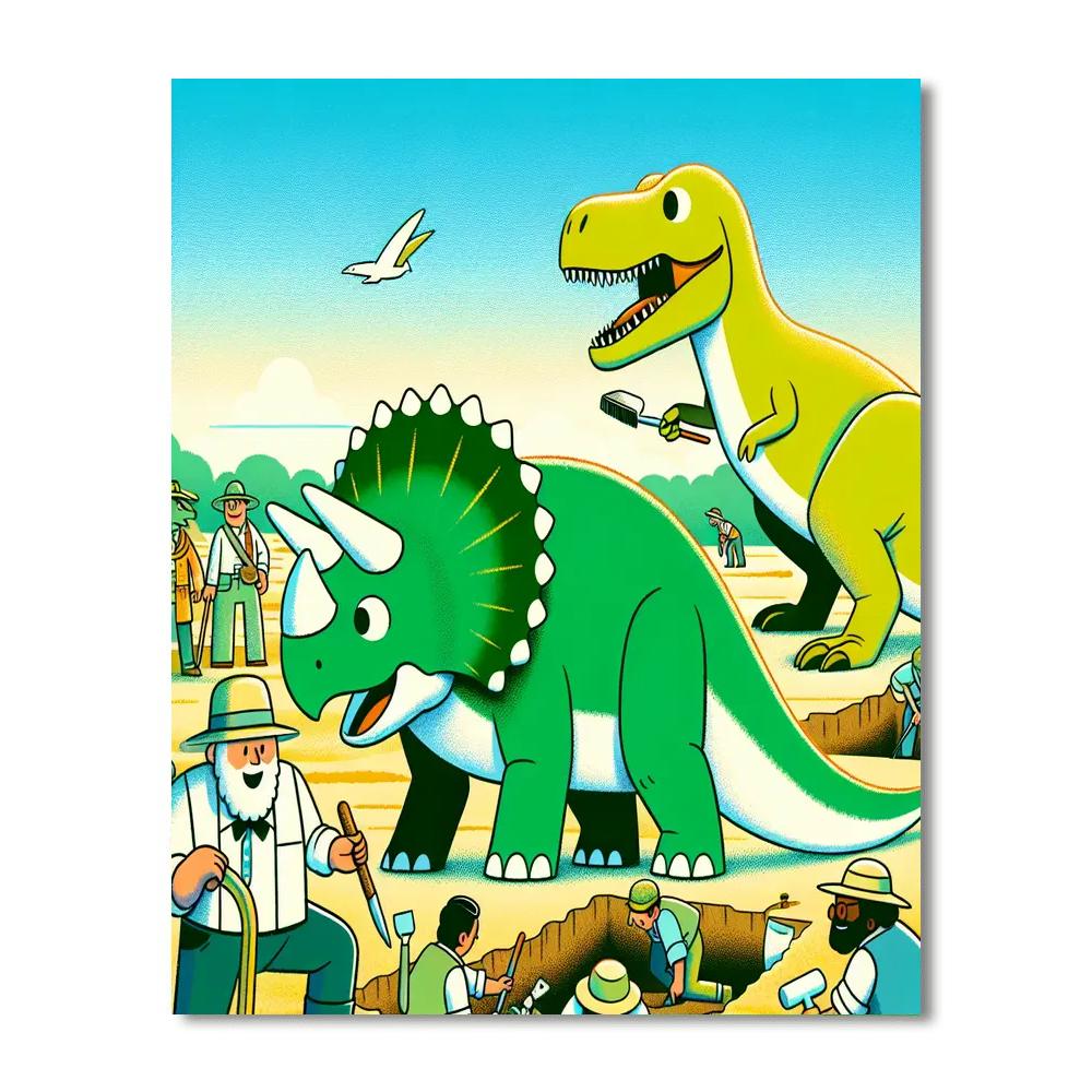 Exciting Excavation Painting Number Kit