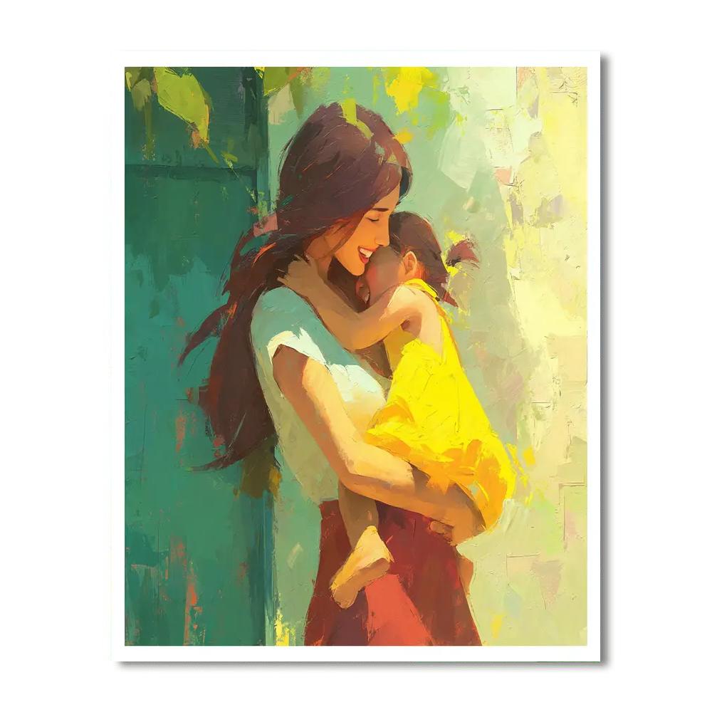 A Hug In The Morning Light DIY Paint By Numbers