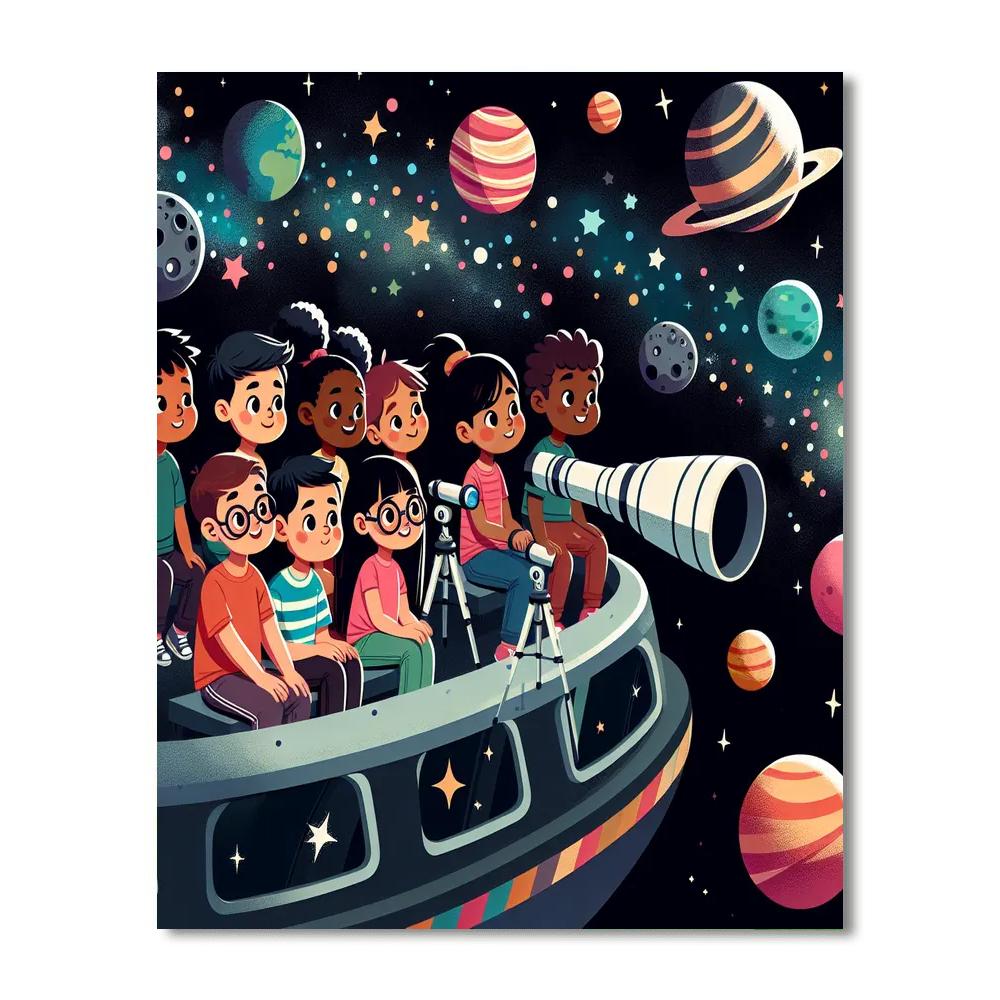 Wonders Of The Solar System Paint By Numbers