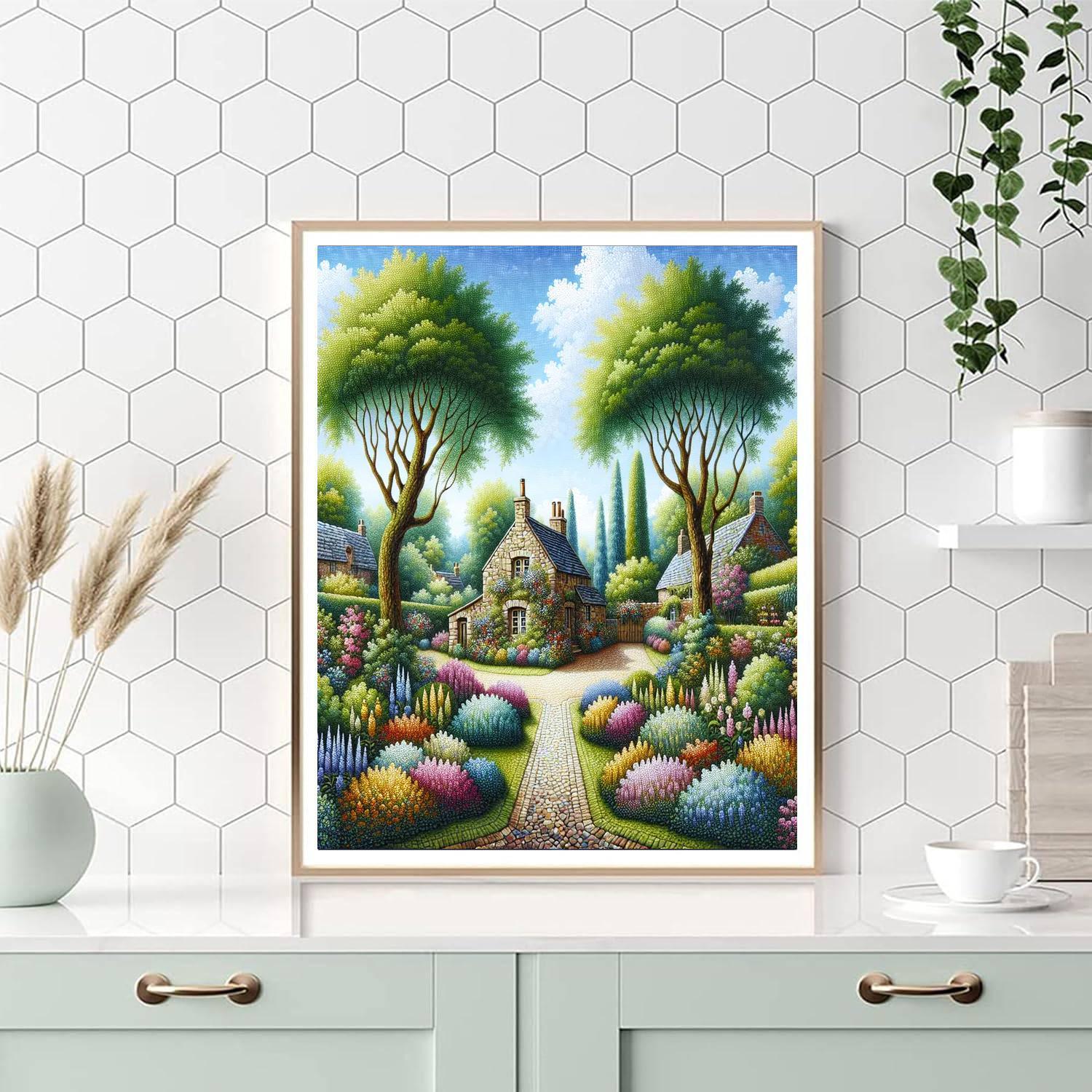 Rustic Country Cottage Numbered Painting Kits