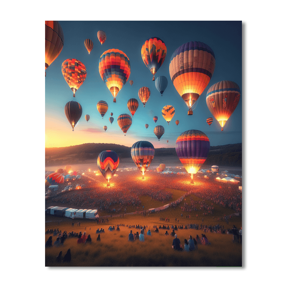 Bristol International Balloon Fiesta - Bristol, Uk Number Painting