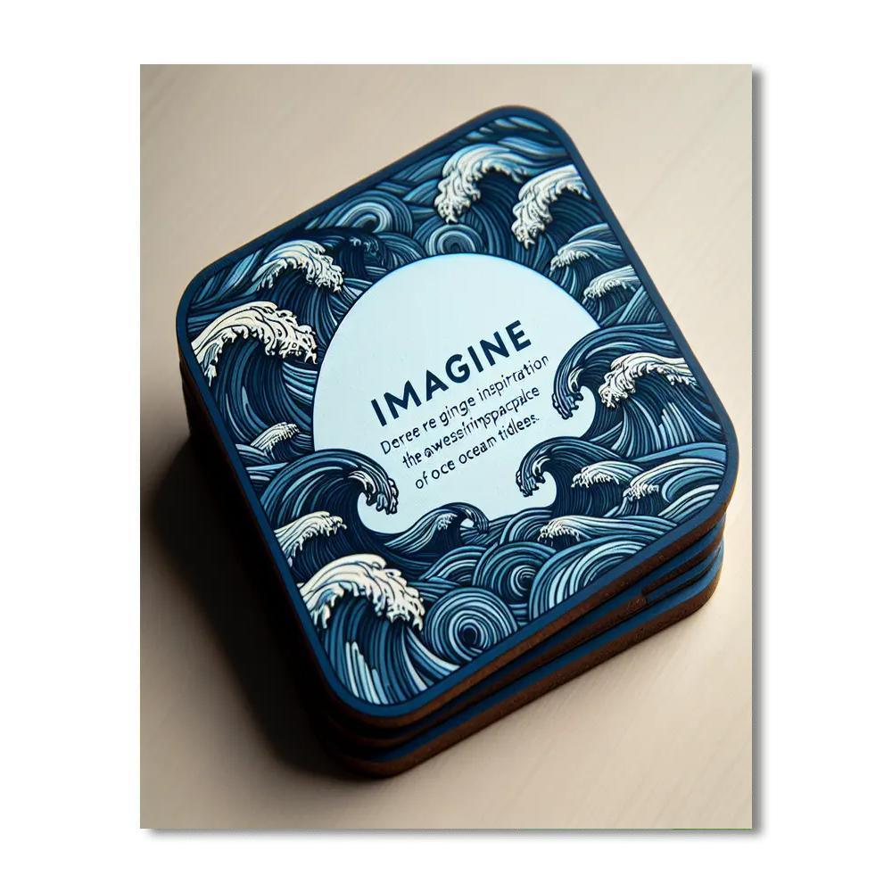 Sapphire Tides Coasters Paint By Number