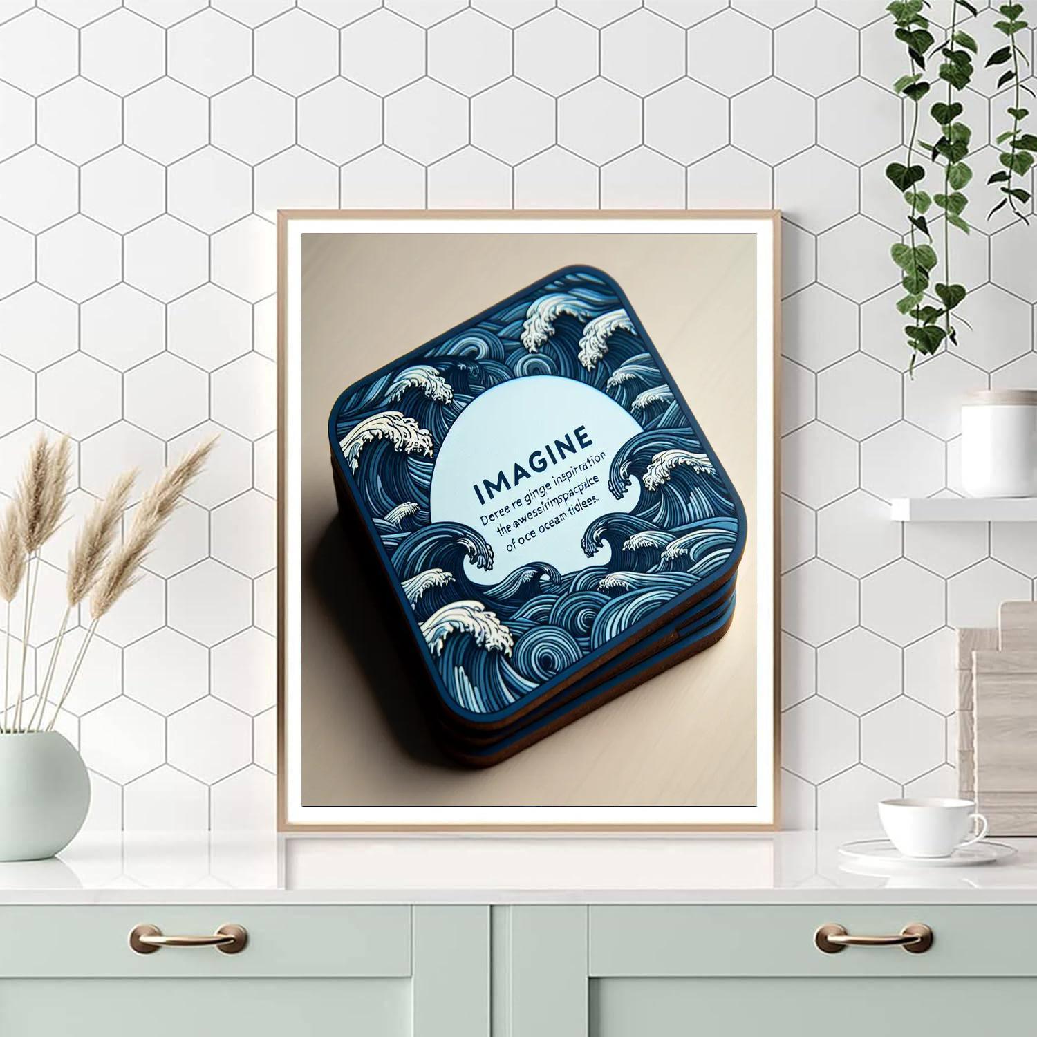 Sapphire Tides Coasters Paint By Number