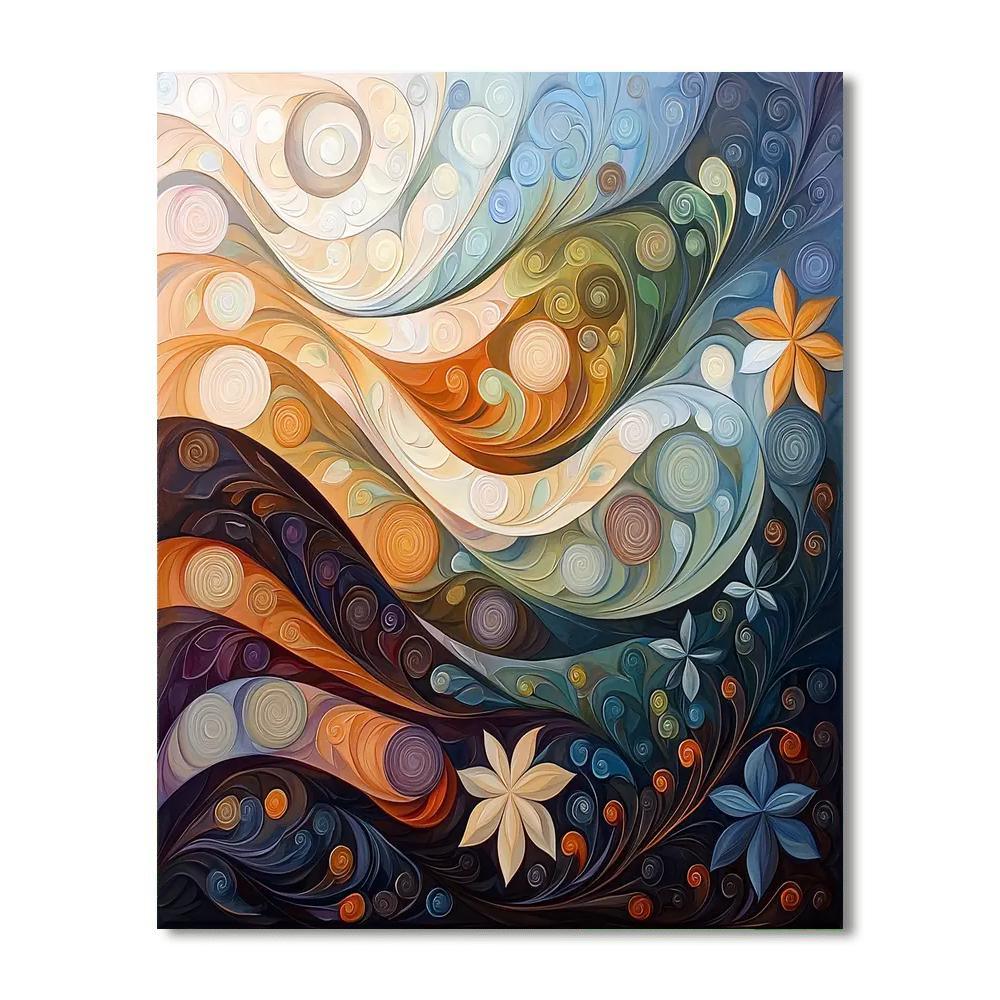 Gustav Klimt Inspired Eternal Whispers  Paint By Color