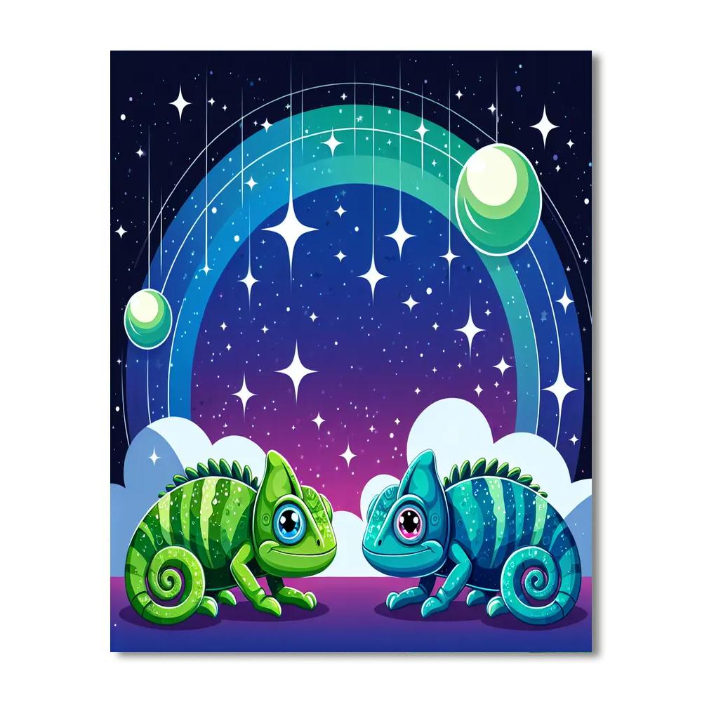 Cosmic Chameleons Paint By Numbers