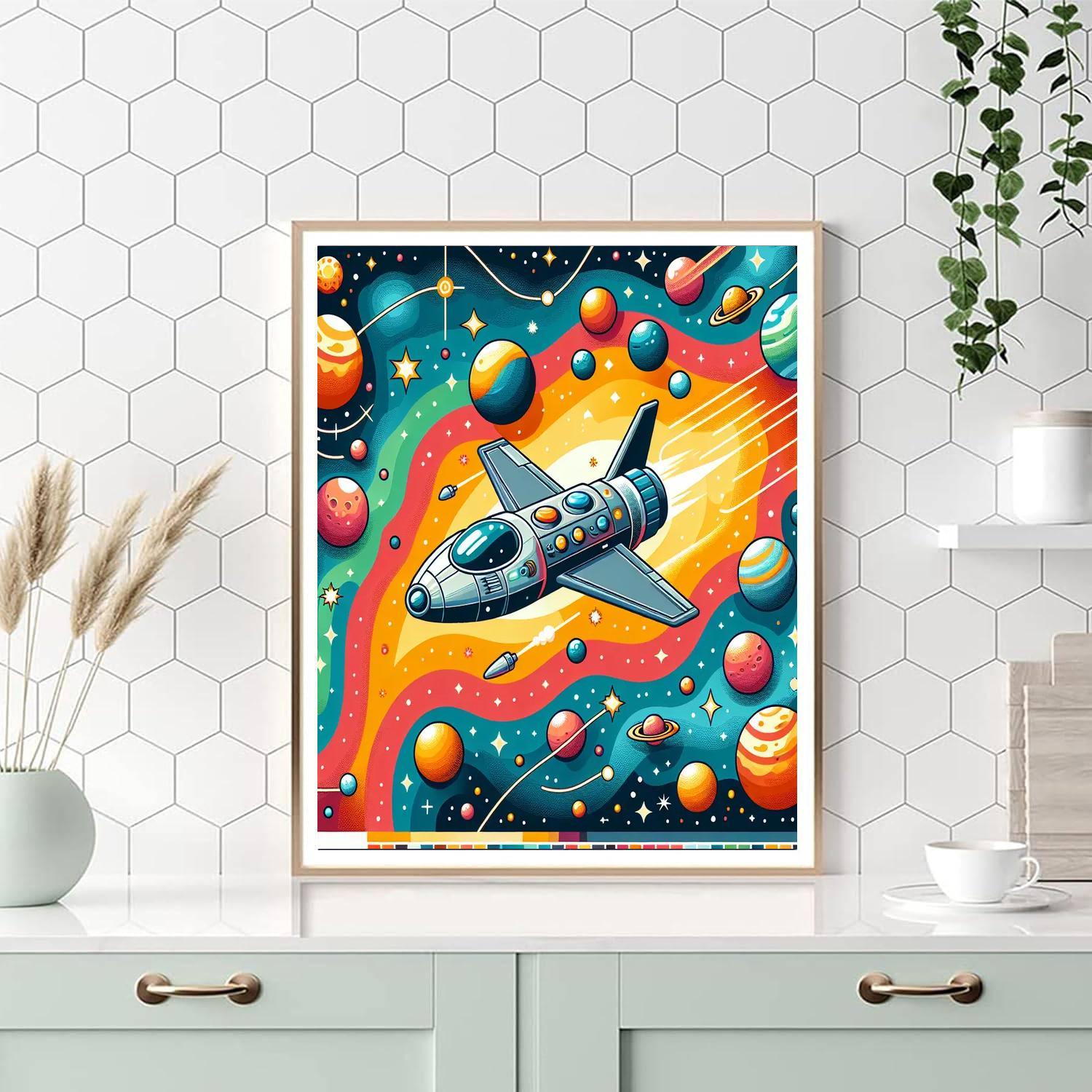 Dreamy Outer Space Voyage Numbered Painting Kits