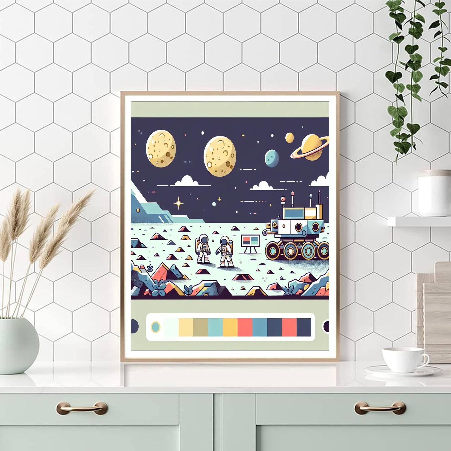 Lunar Rover Adventure Painting By Numbers Kit