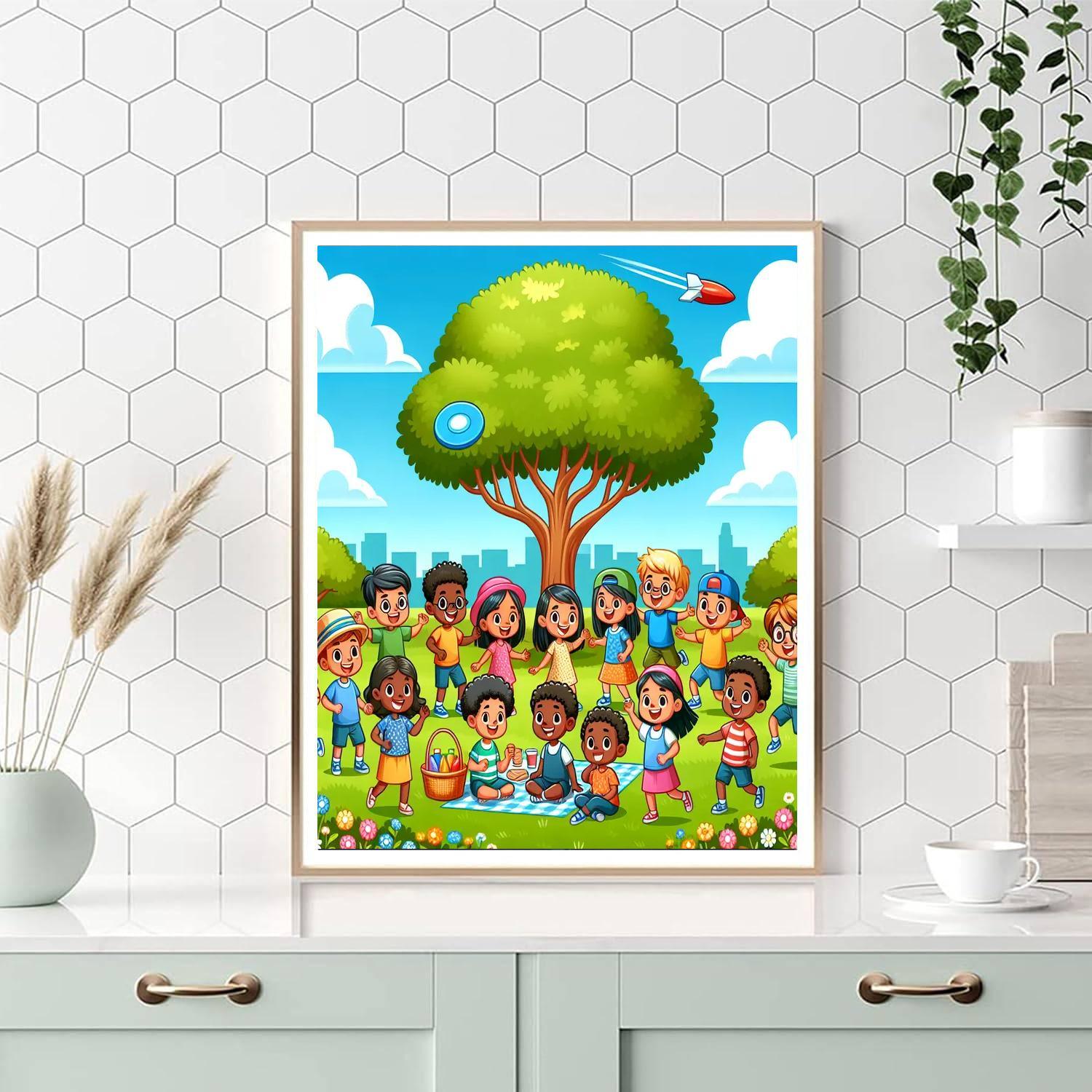 Sunny Days At The Park Paint By Color