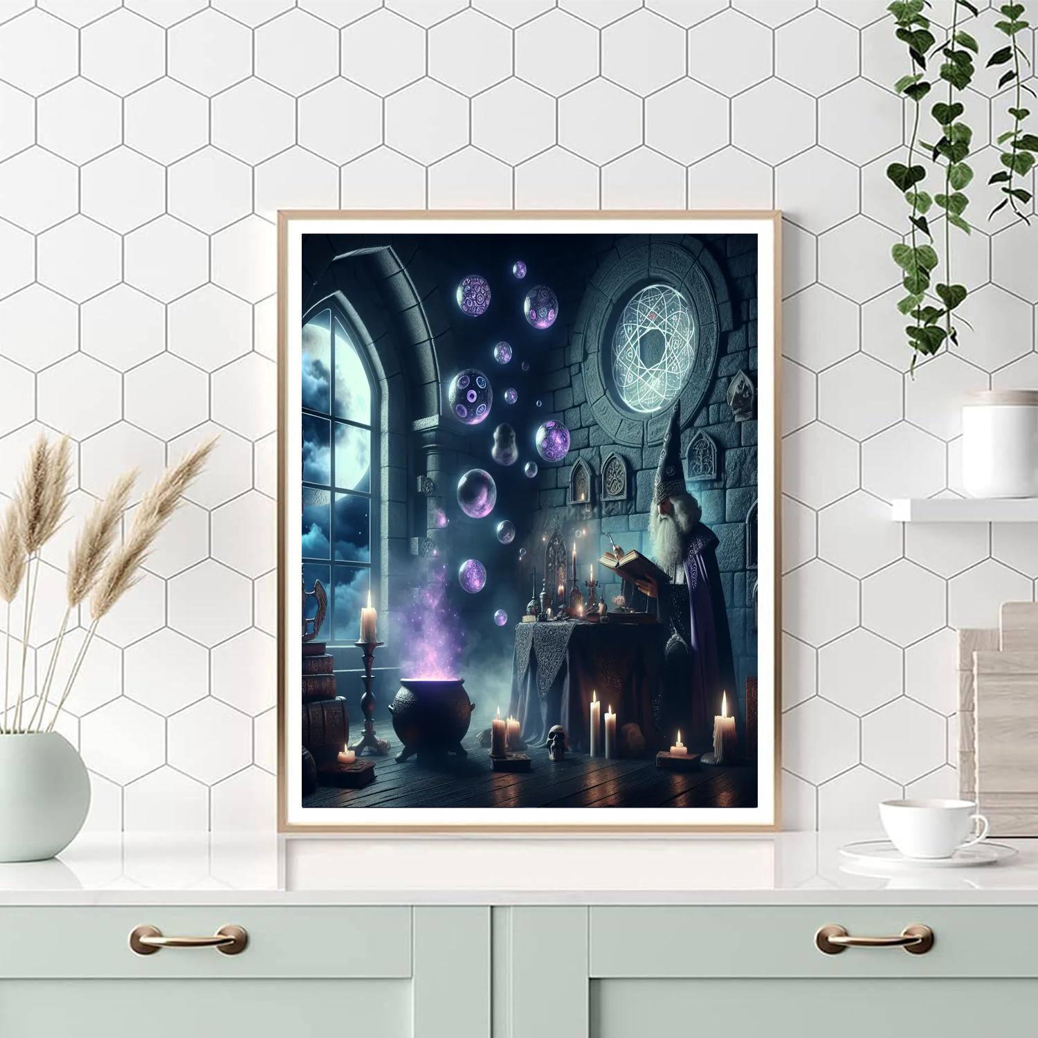 Fantastical Wizard's World Paint By Number