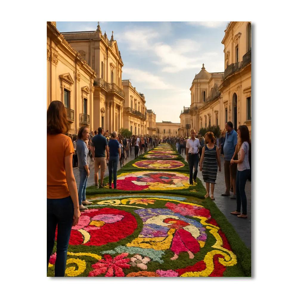 Flower Festival Of Salento Painting Number Kit