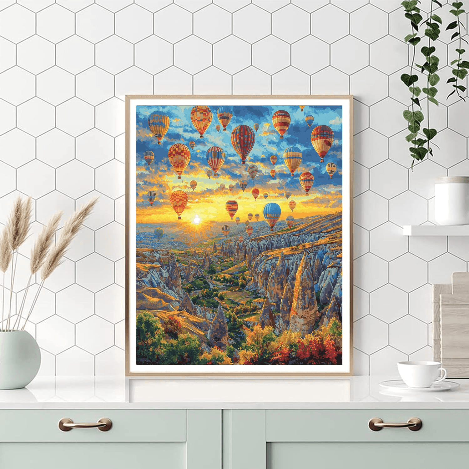 Cappadocia Hot Air Balloons - Turkey DIY Paint By Numbers