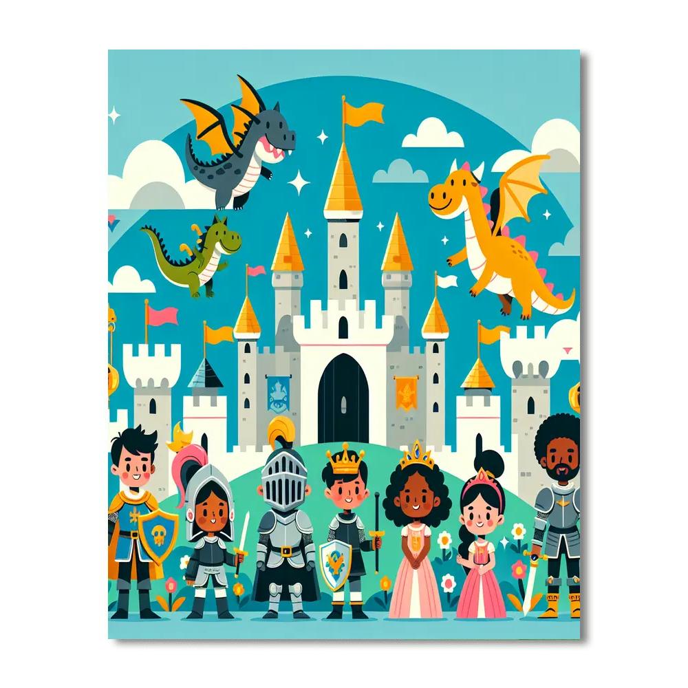 Fantasy Adventure Castle Paint By Numbers Kits