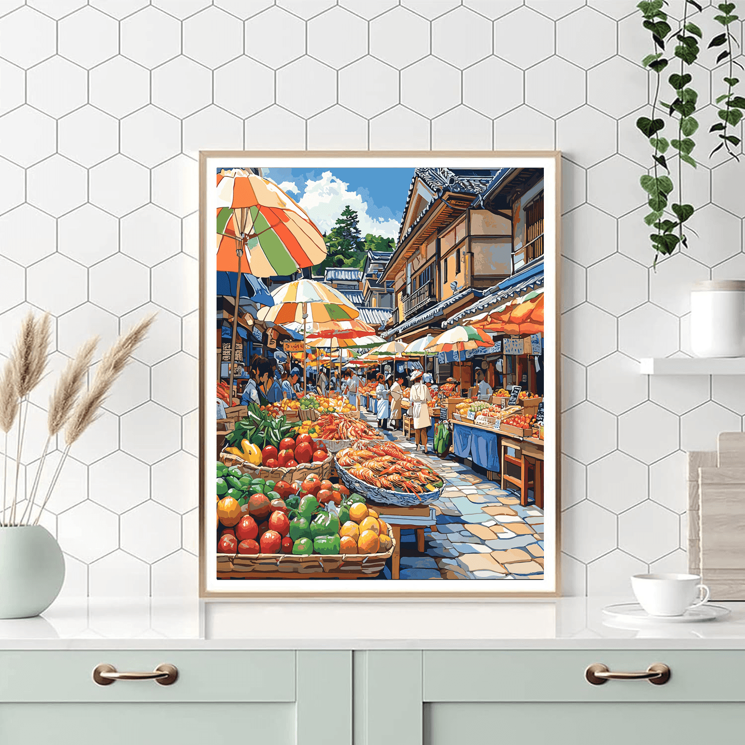 Tsukiji Outer Market - Tokyo Painting Number Kit