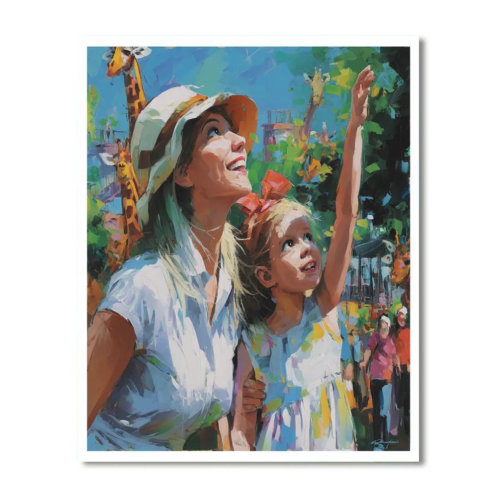 A Trip To The Zoo Number Painting